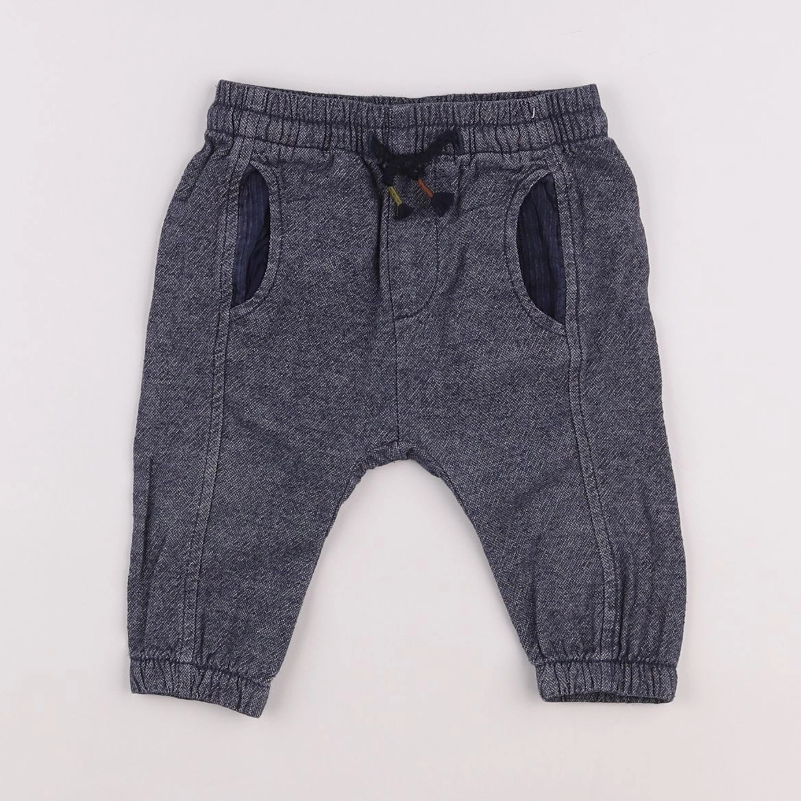 Zara - sarouel bleu - 6/9 mois