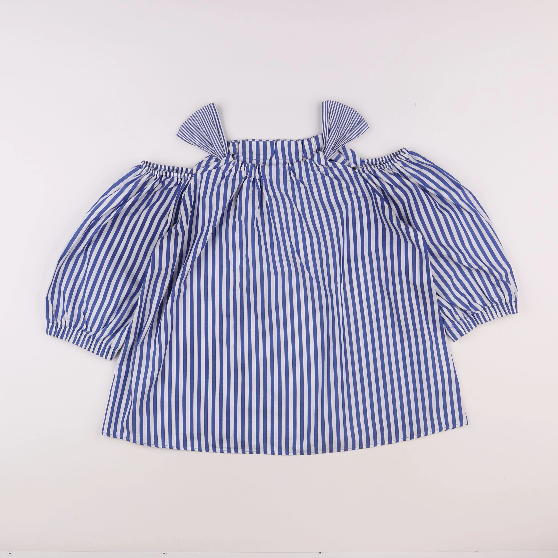 Zara - blouse blanc, bleu - 13/14 ans