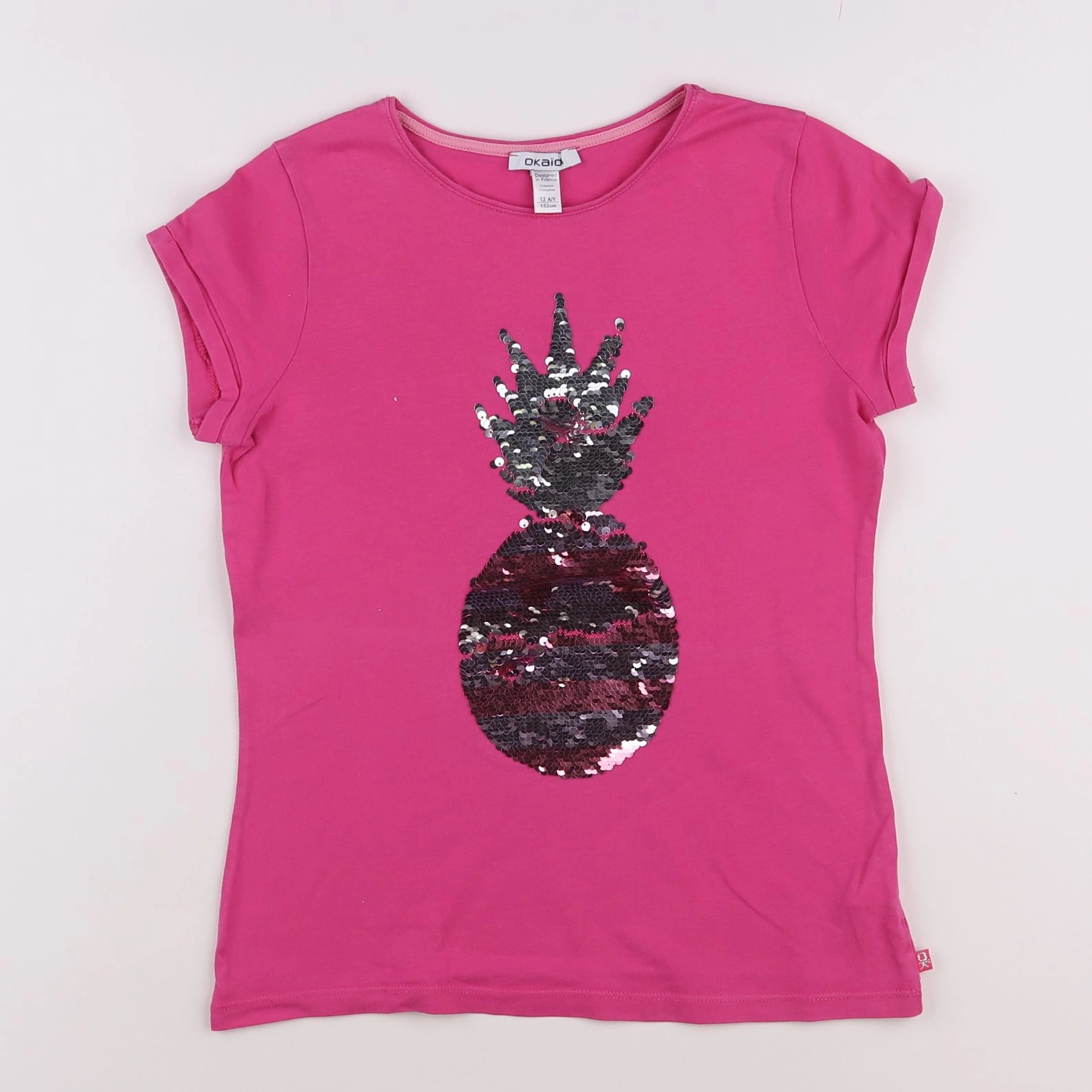 Okaidi - tee-shirt rose - 12 ans