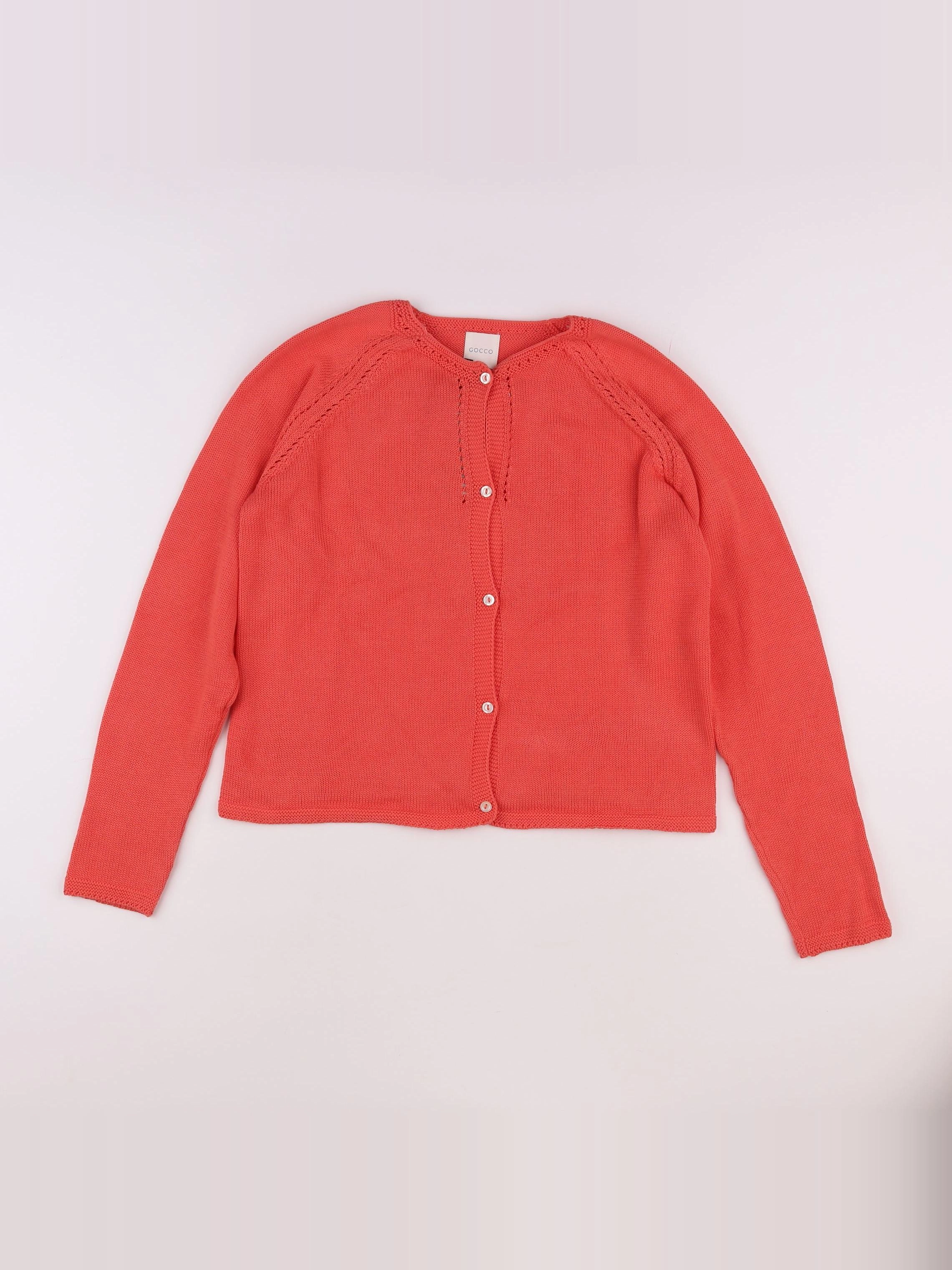 Gocco - gilet orange - 11/12 ans