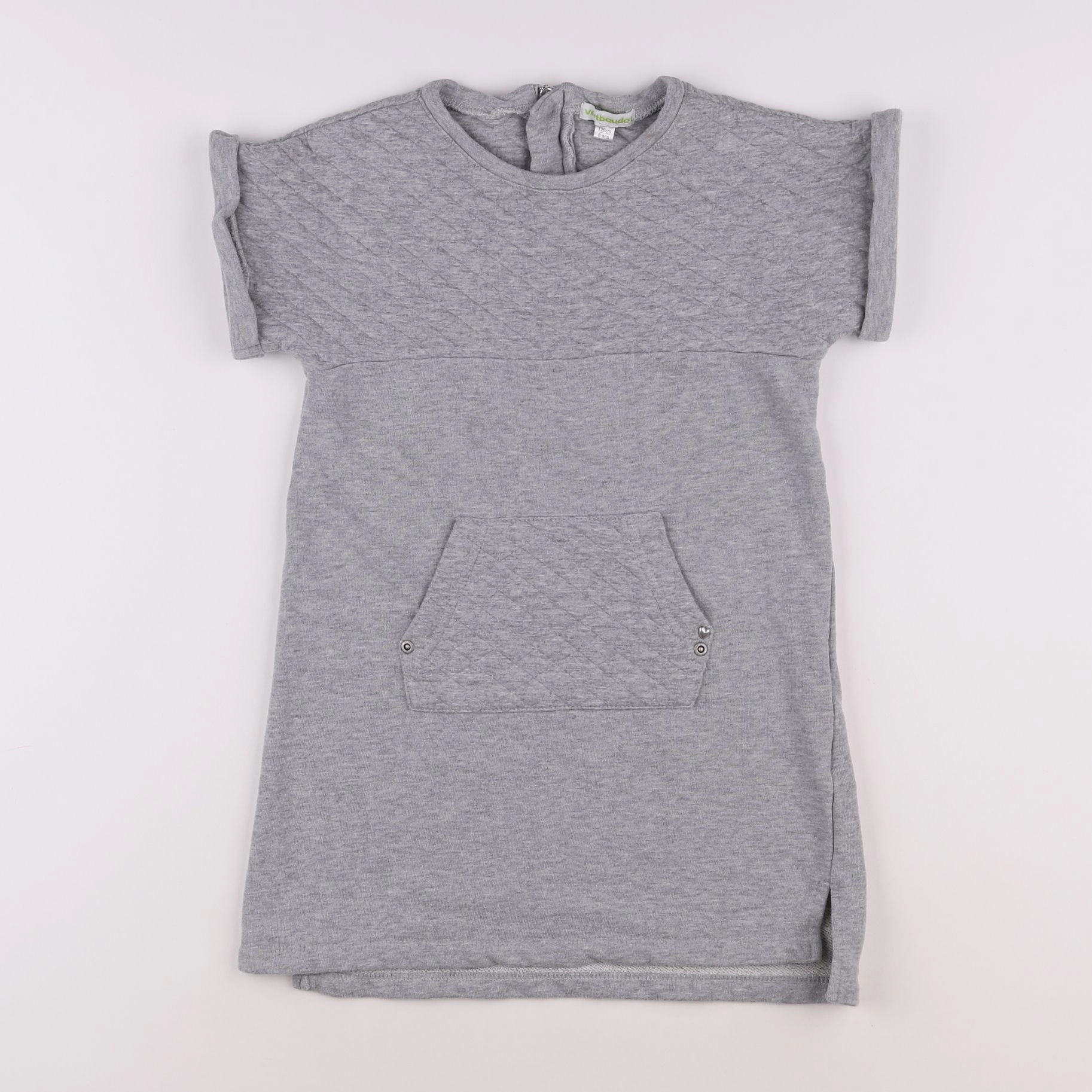 Vertbaudet - robe gris - 8 ans