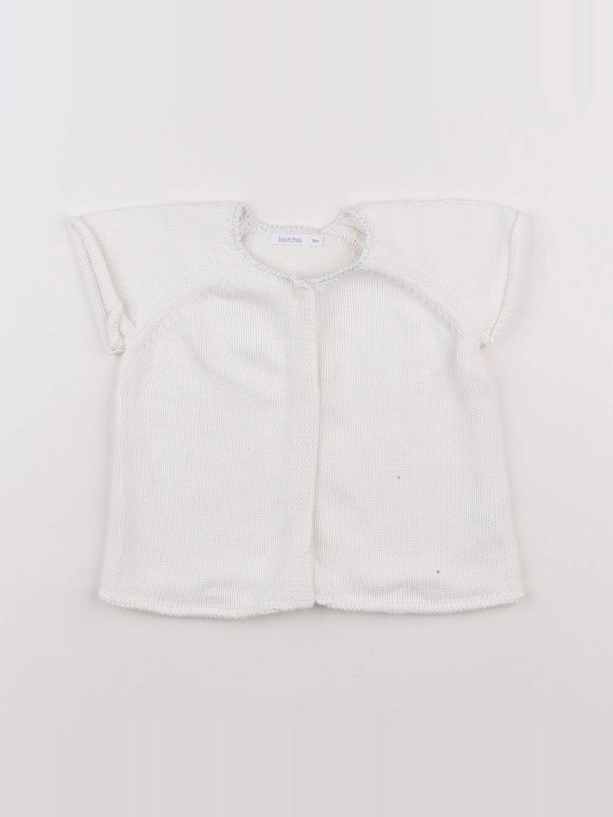 Boutchou - gilet blanc - 18 mois