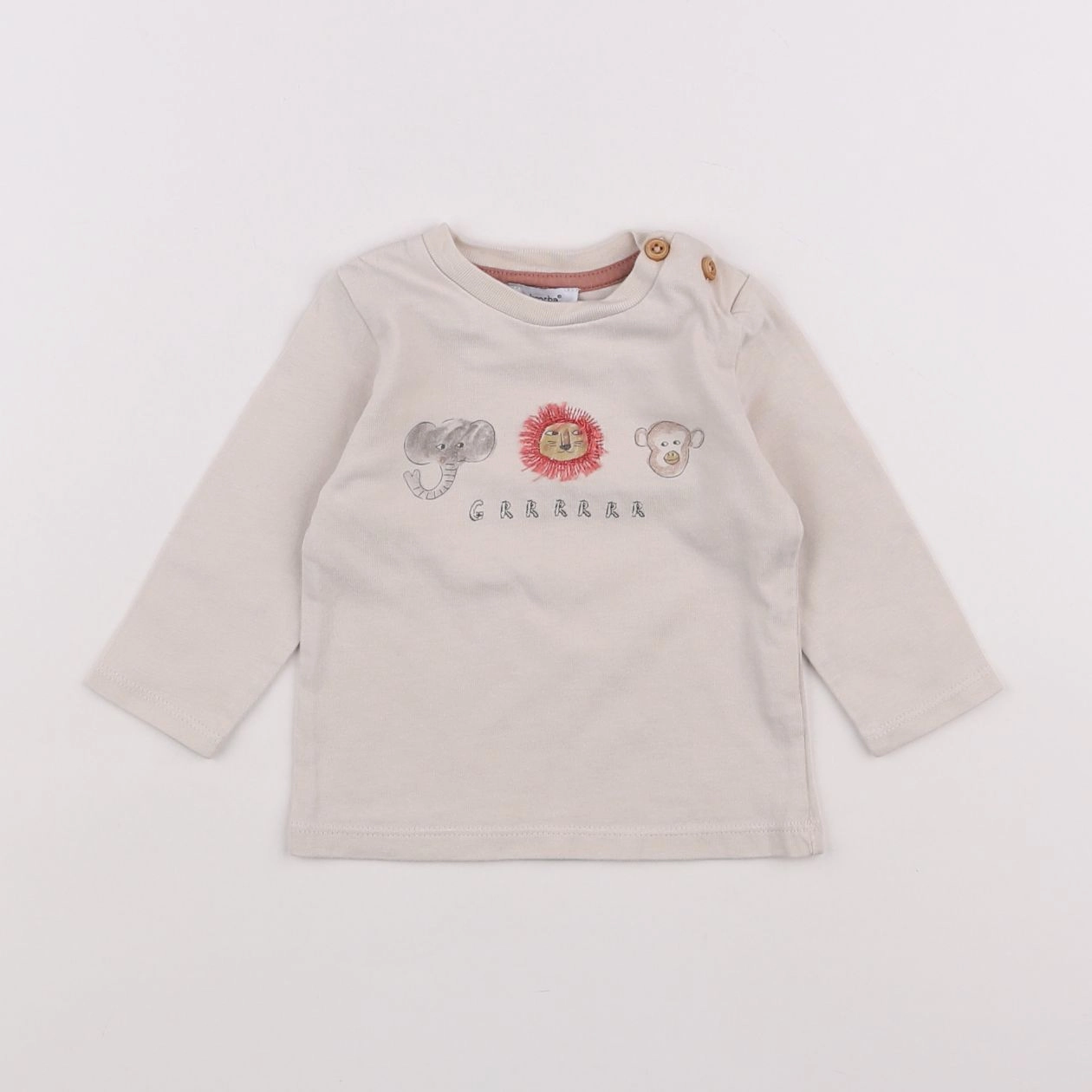 Absorba - tee-shirt beige - 6 mois