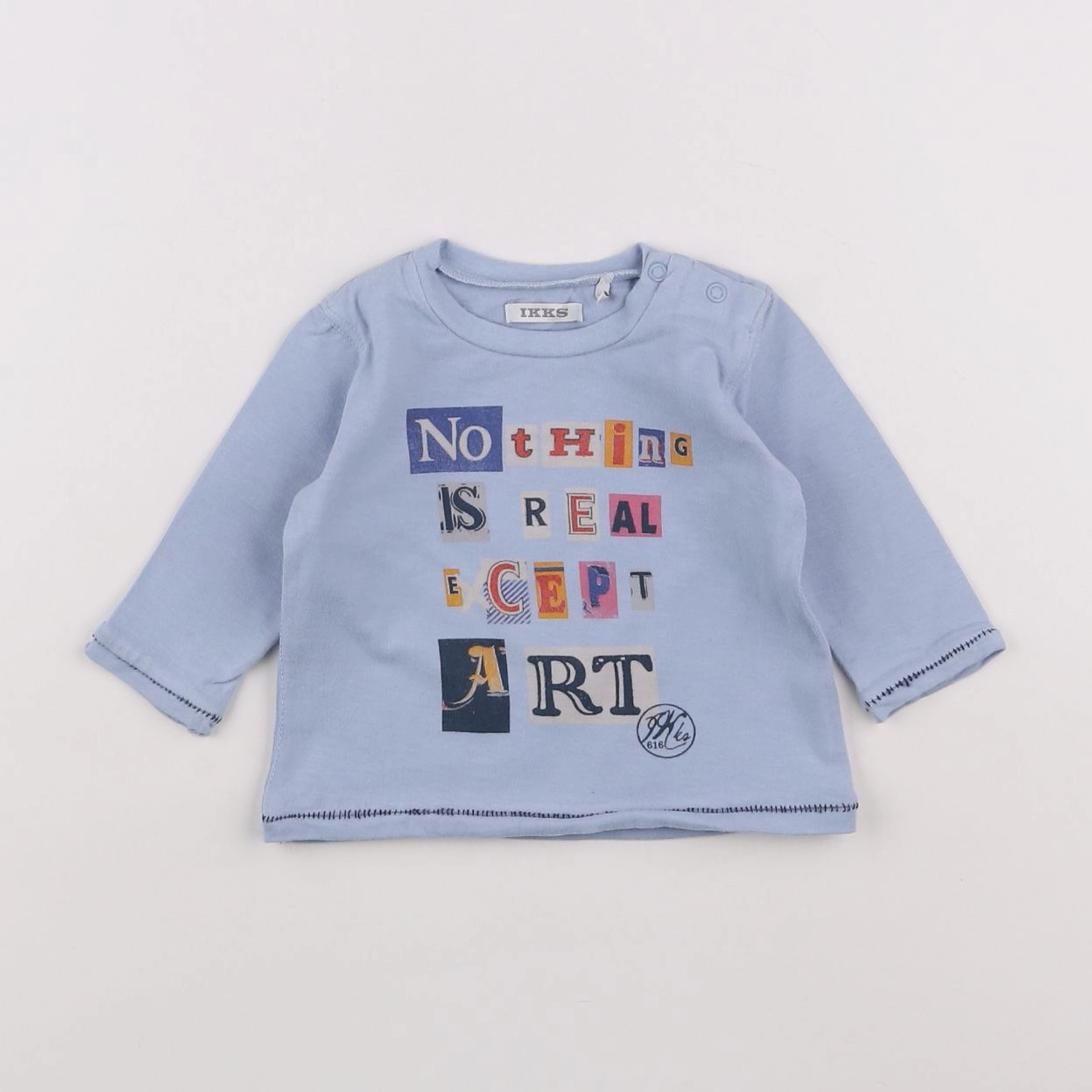 IKKS - tee-shirt bleu - 3 mois