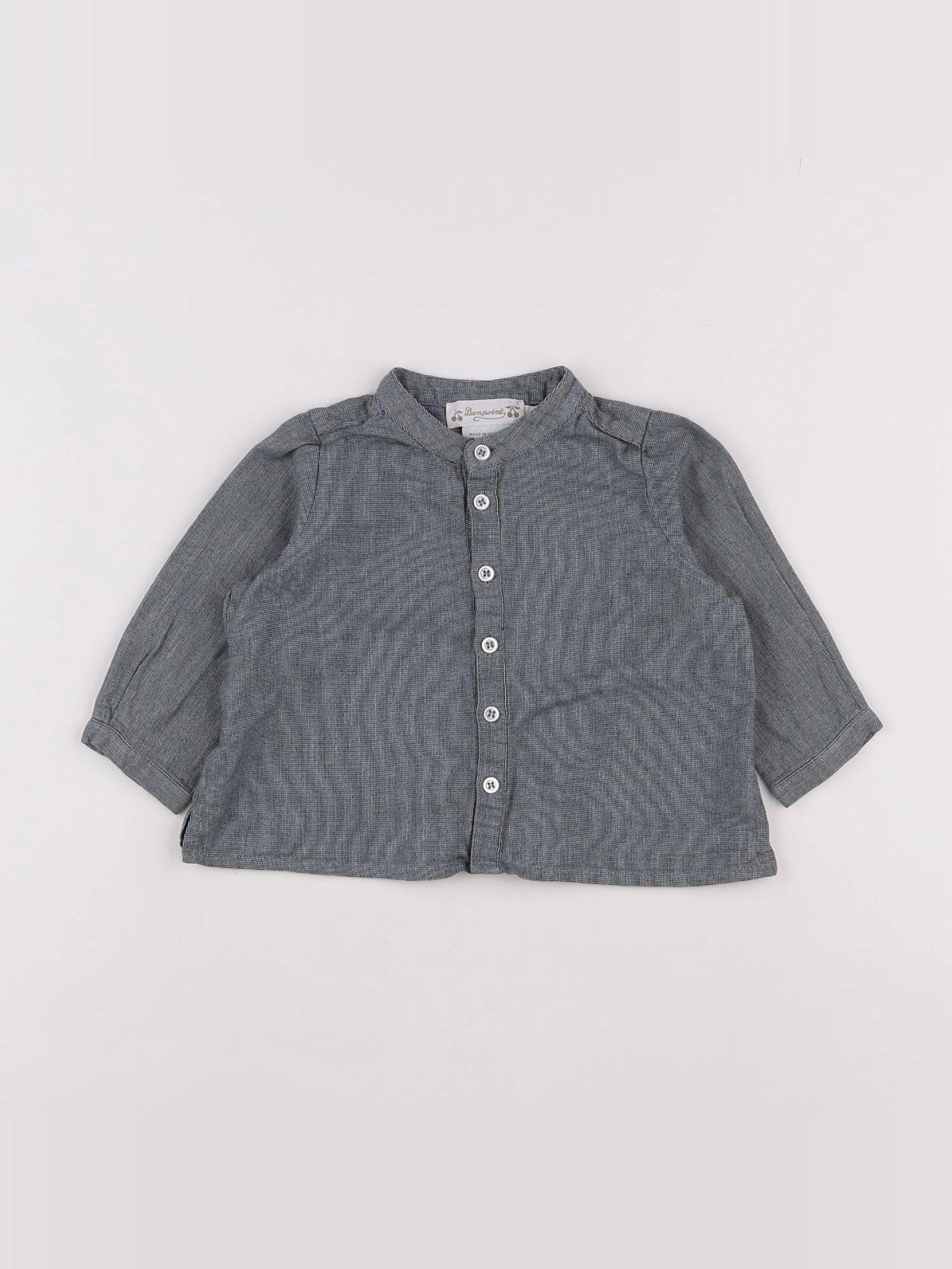 Bonpoint - chemise gris - 6 mois