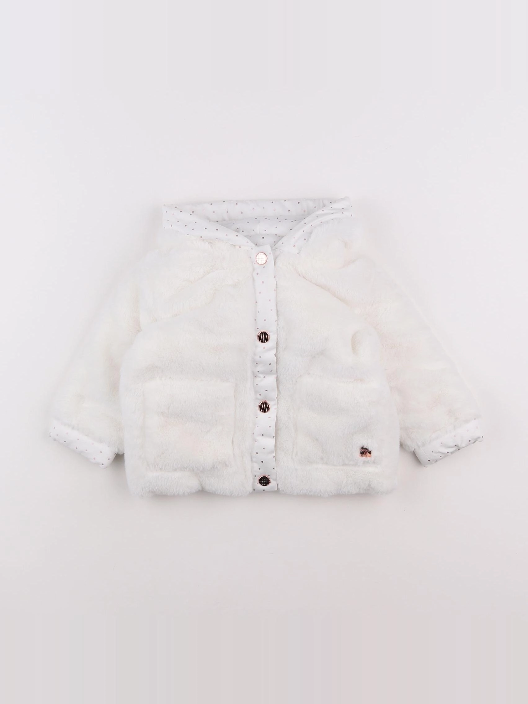 Carrément Beau - manteau blanc - 12 mois