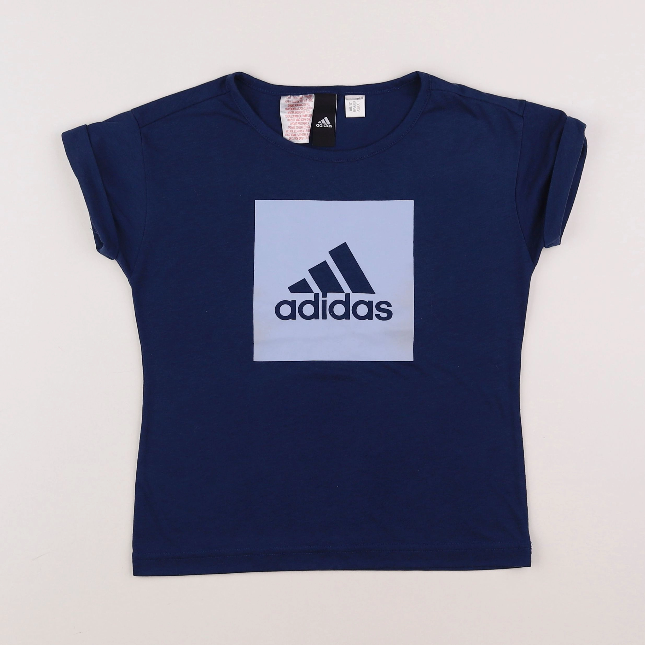 Adidas - tee-shirt bleu - 6/7 ans