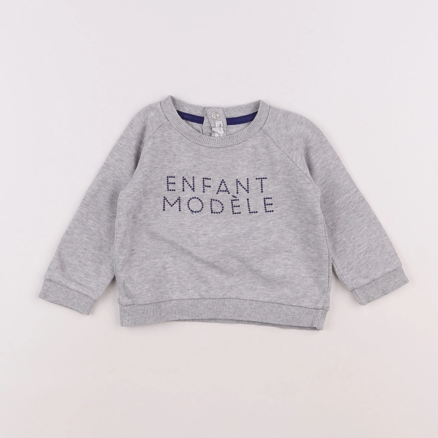 Emoi emoi - sweat gris - 12 mois