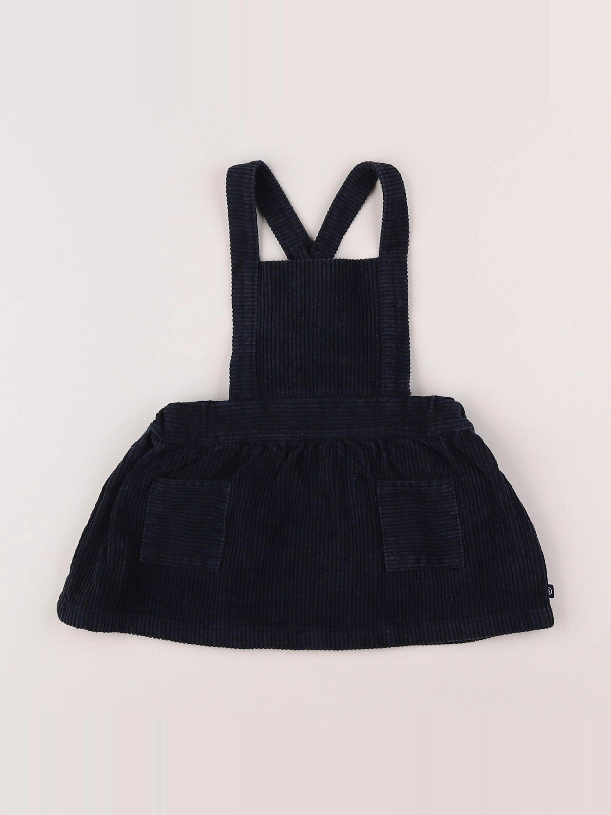 Petit Bateau - robe bleu - 12 mois