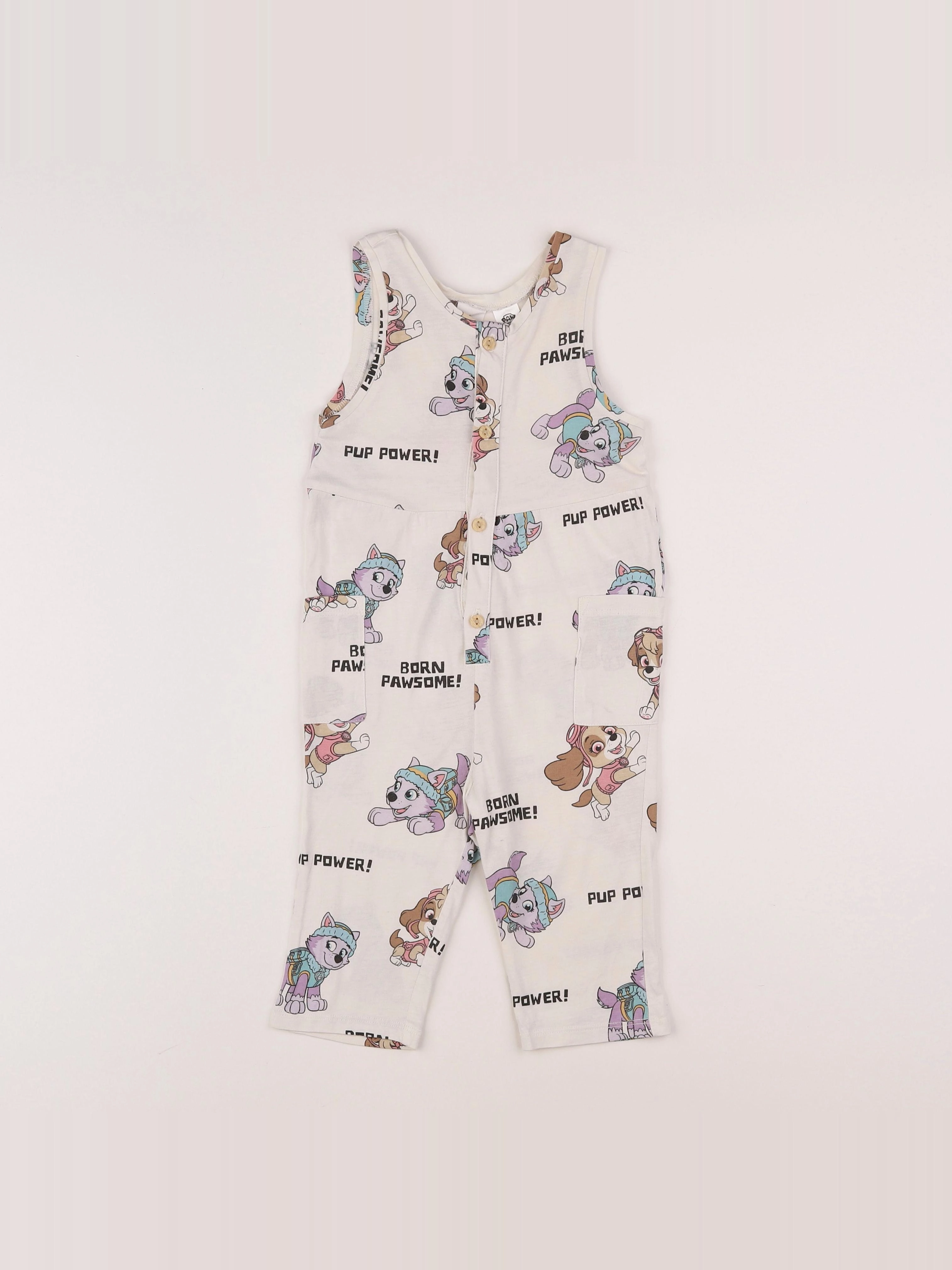 H&M - combinaison blanc - 9/12 mois