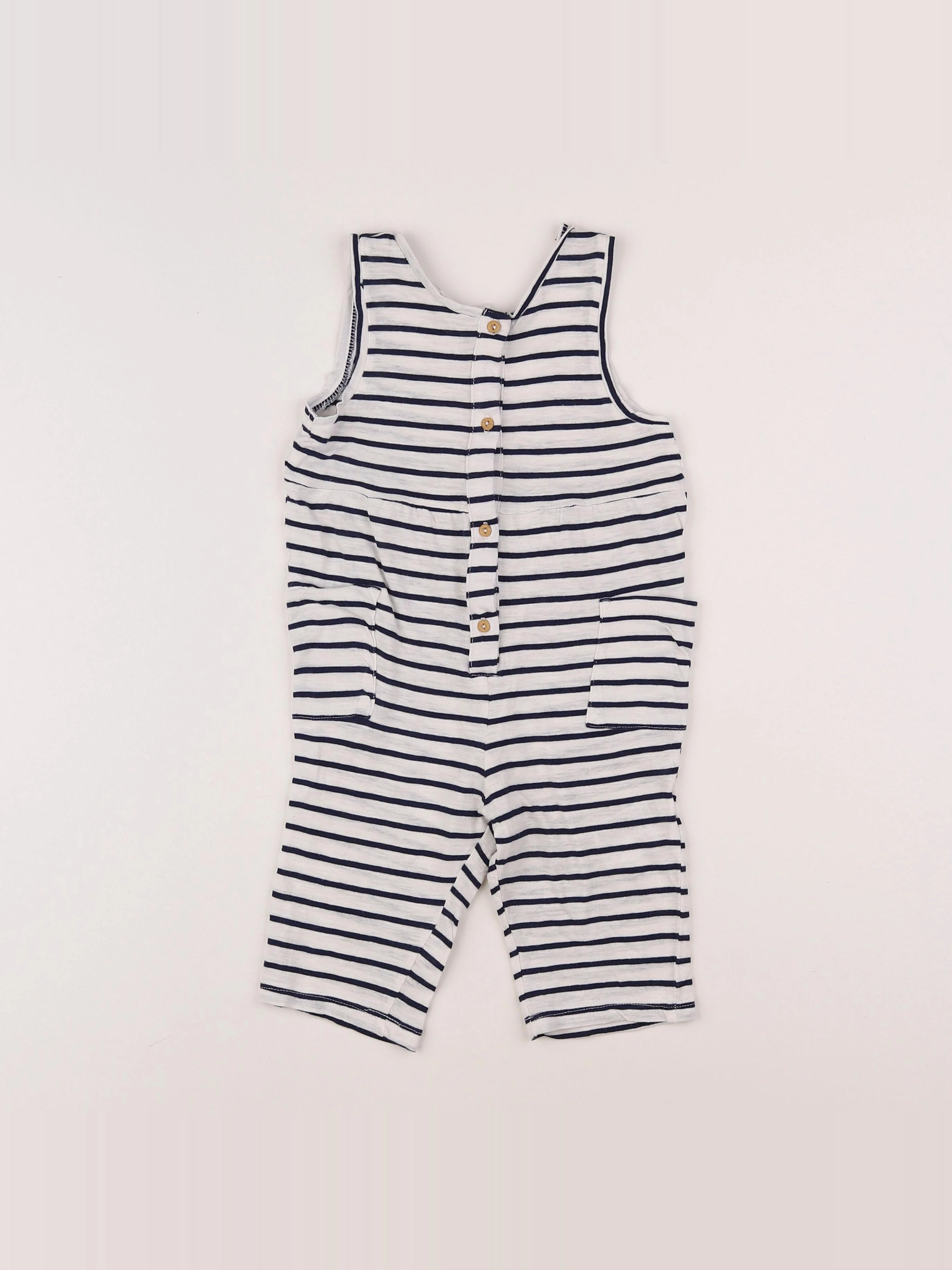 H&M - combinaison blanc - 9/12 mois