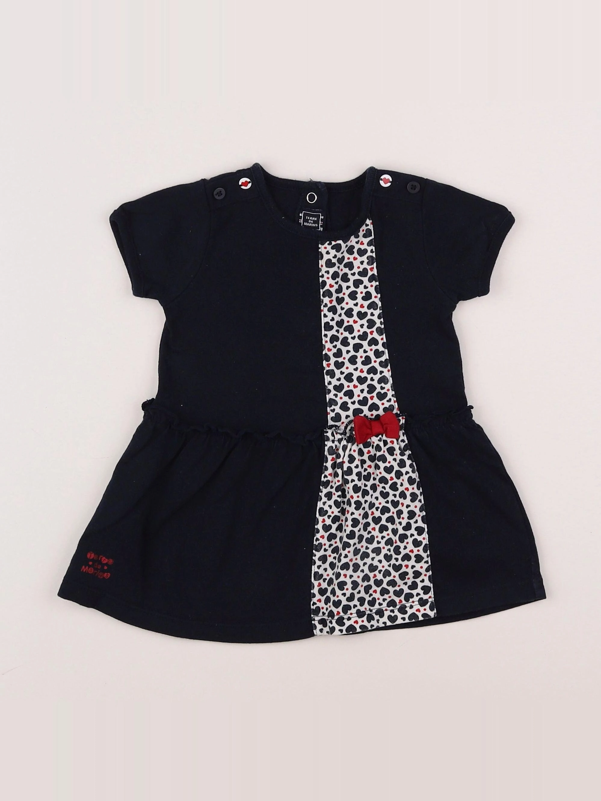 Terre de marins - robe bleu - 12 mois
