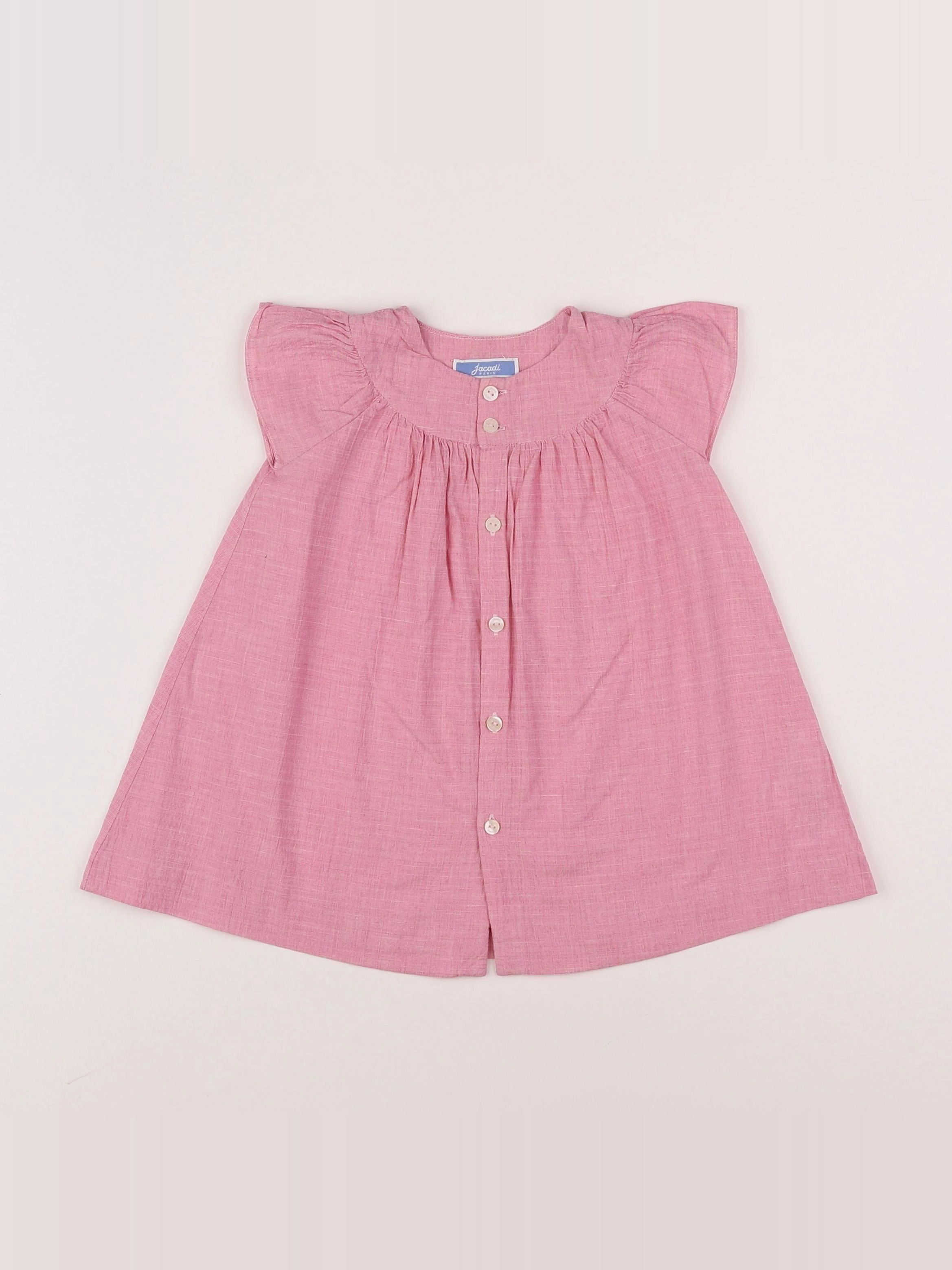 Jacadi - robe rose - 12 mois