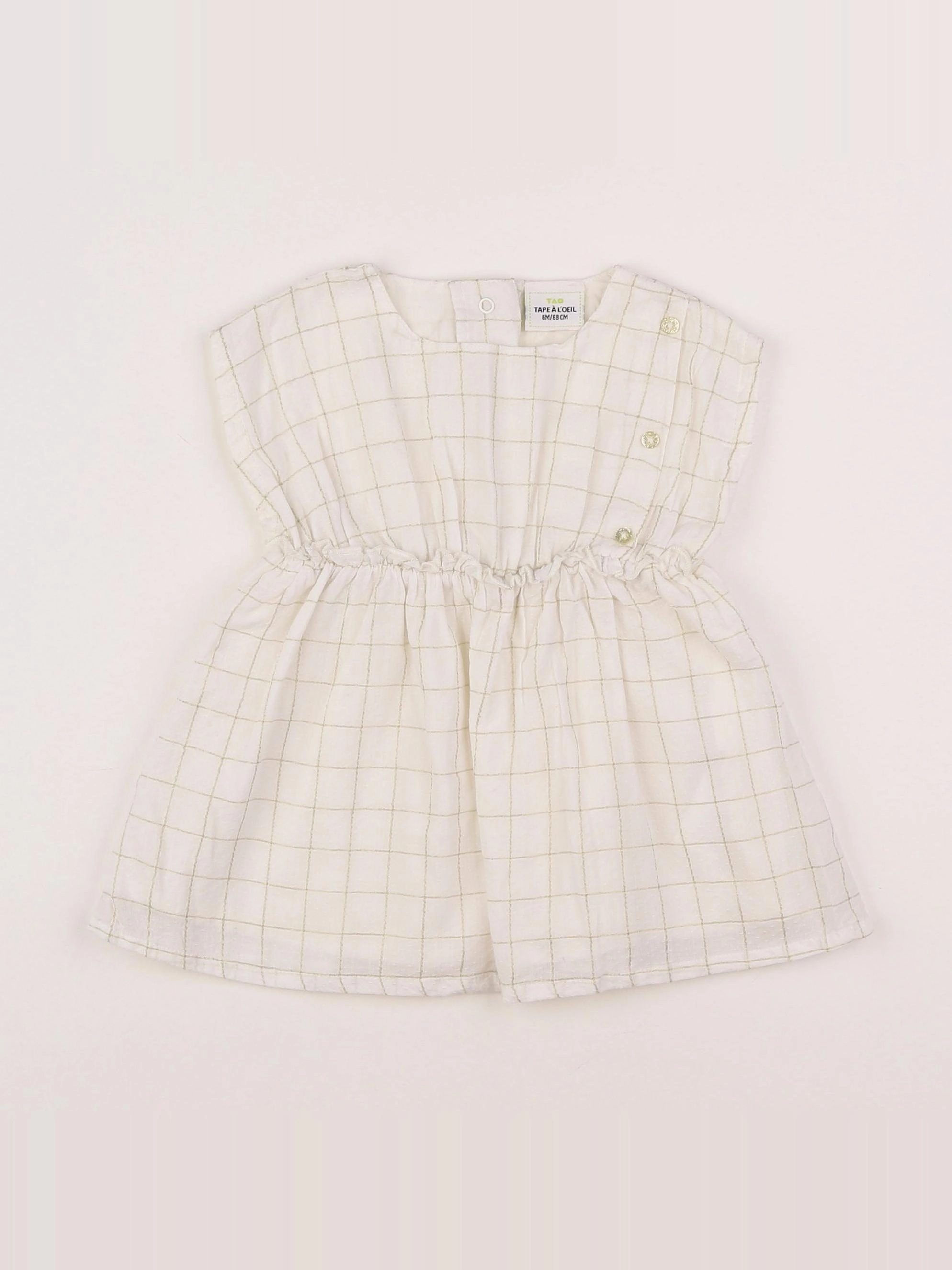 Tape à l'oeil - robe beige - 6 mois