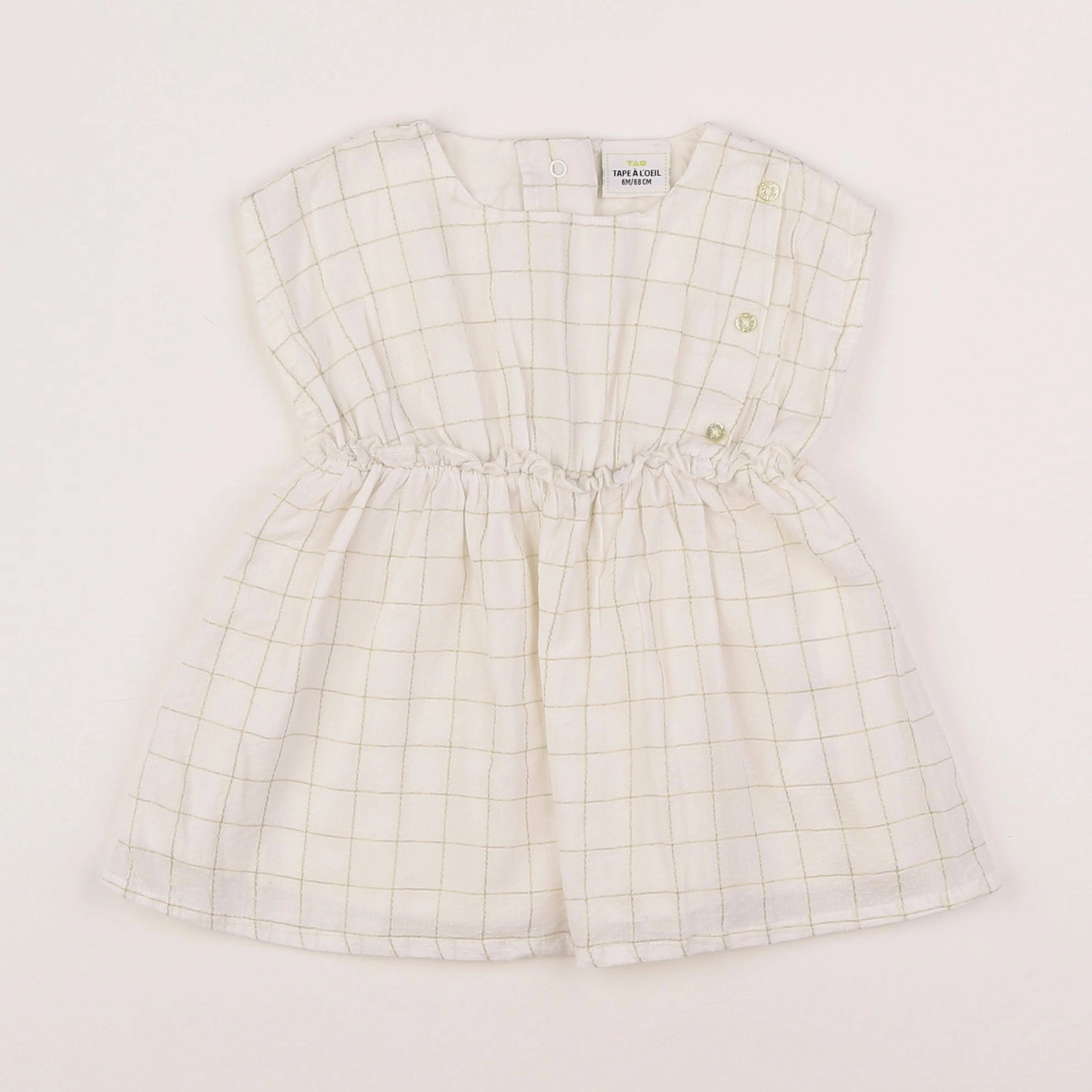 Tape à l'oeil - robe beige - 6 mois