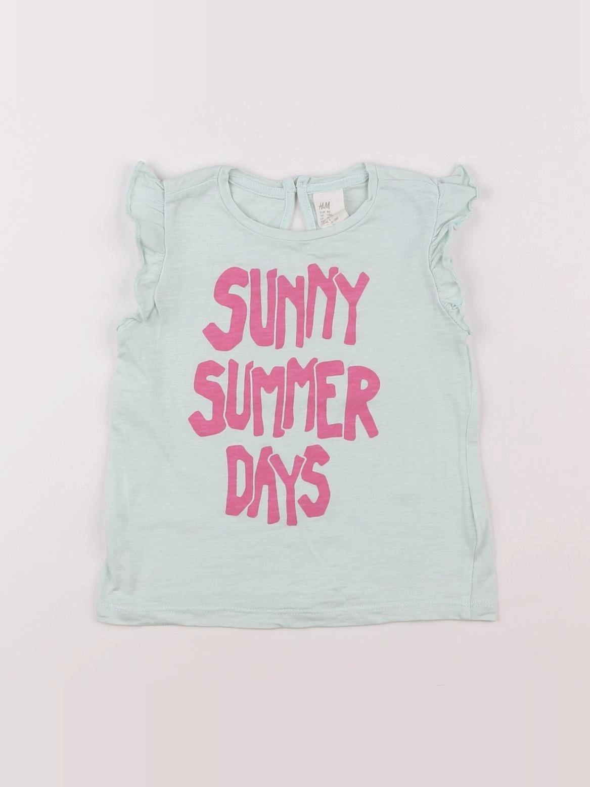 H&M - tee-shirt vert - 9/12 mois