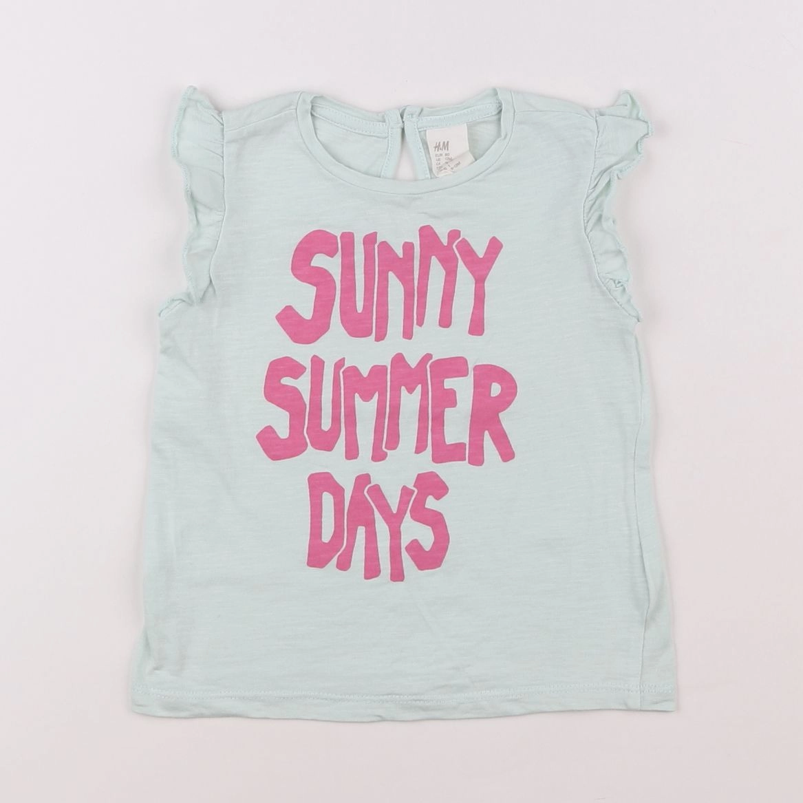 H&M - tee-shirt vert - 9/12 mois