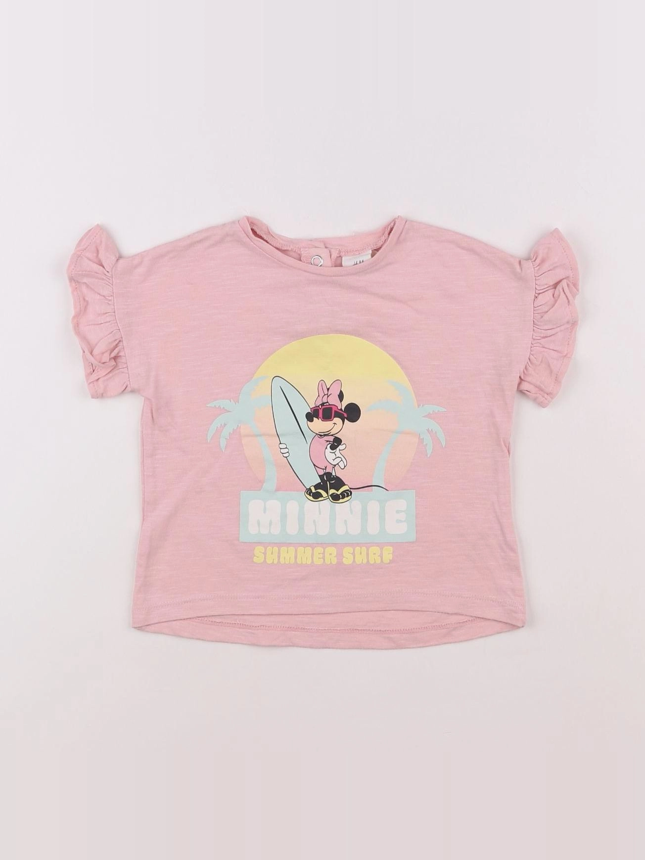 H&M - tee-shirt rose - 9/12 mois