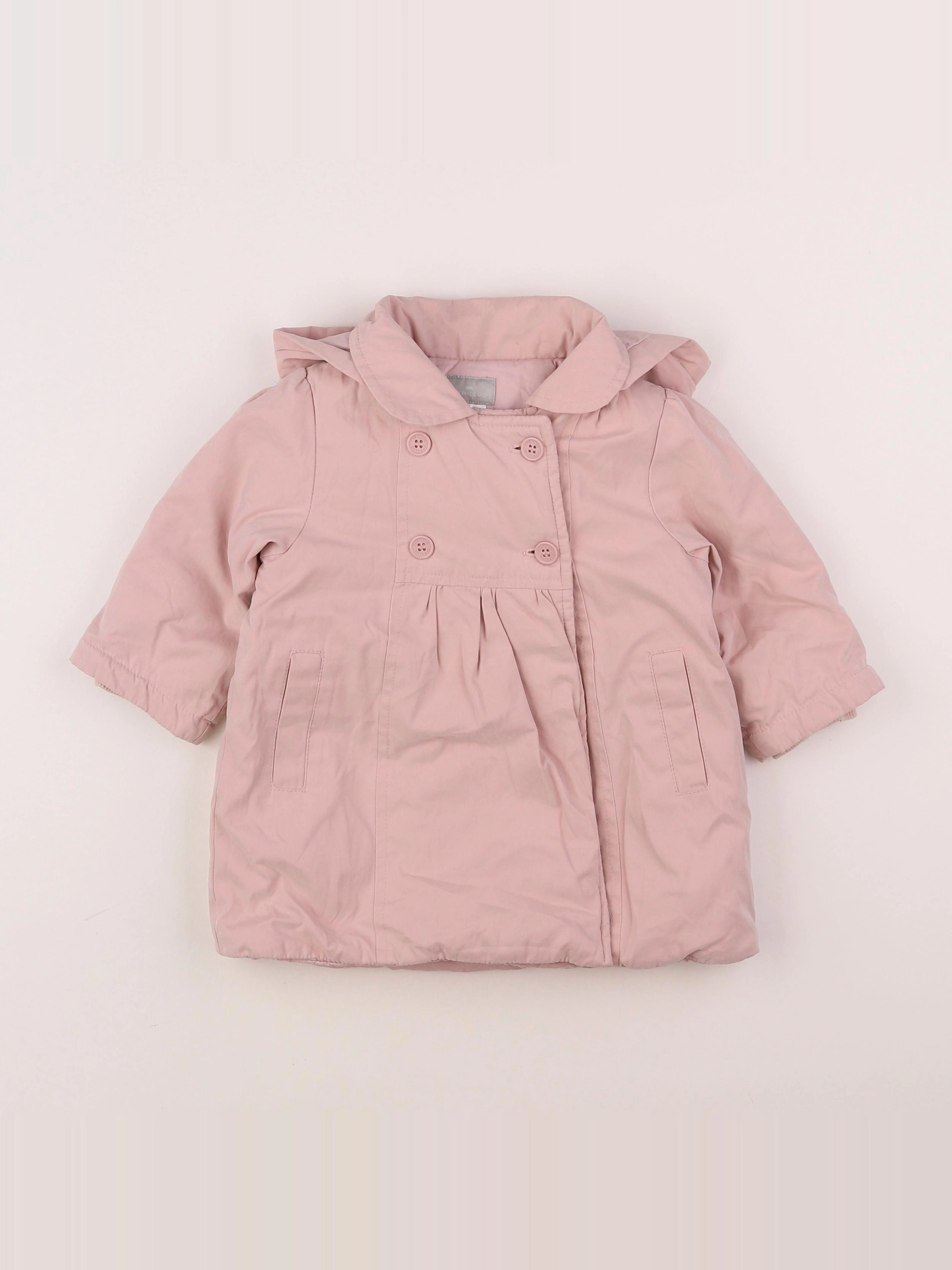 Cyrillus - manteau rose - 6 mois