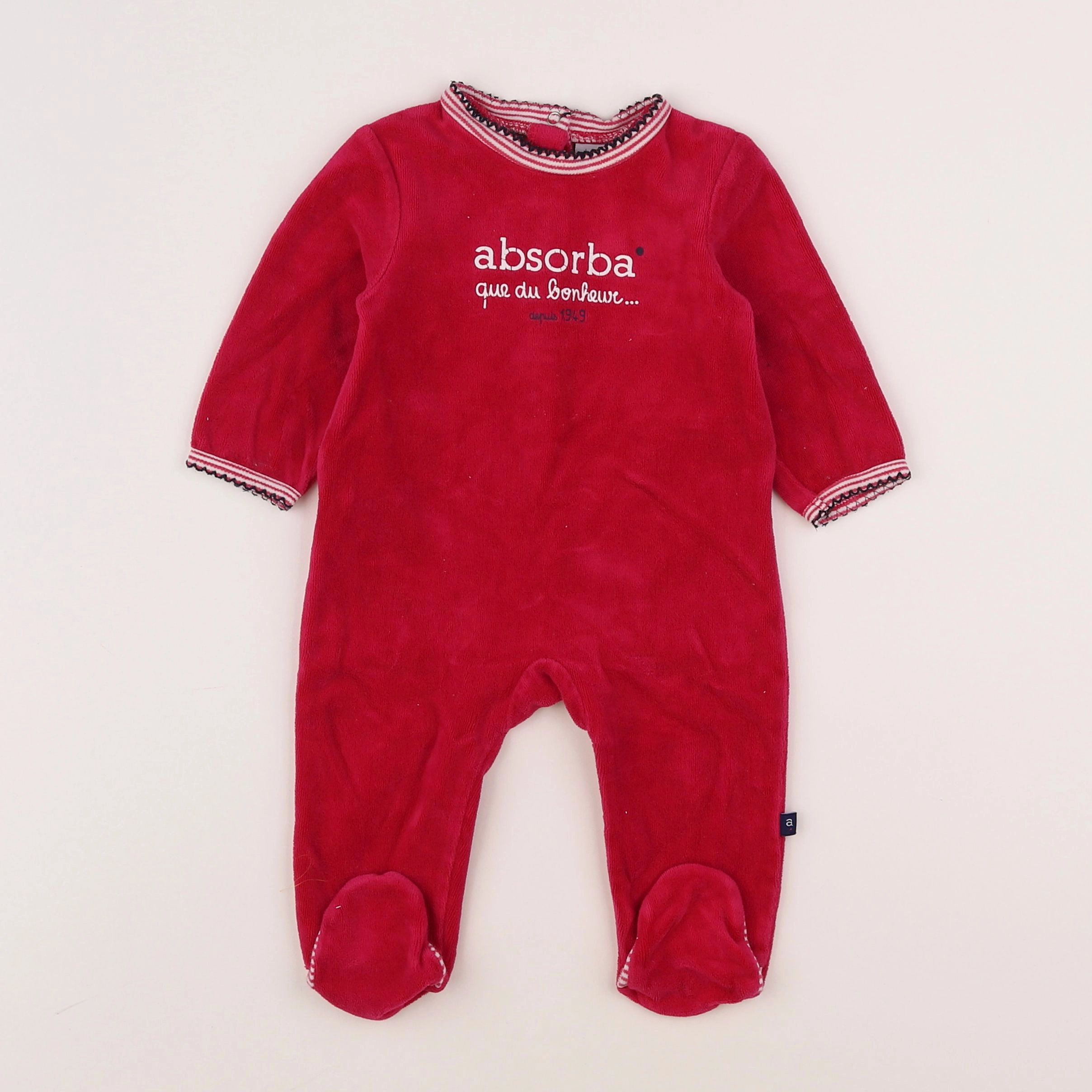 Absorba - pyjama velours rose - 6 mois