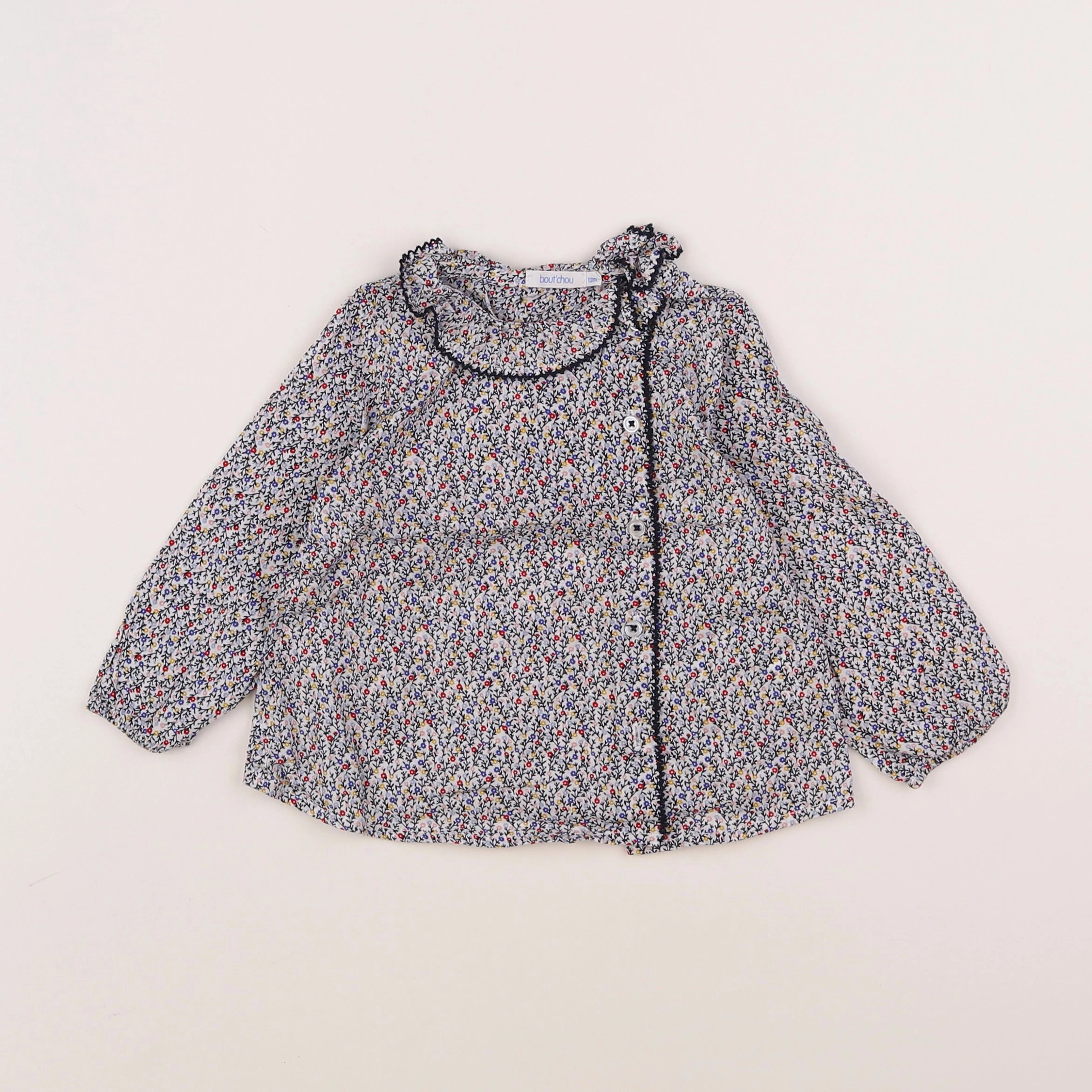 Boutchou - chemise multicolore - 12 mois