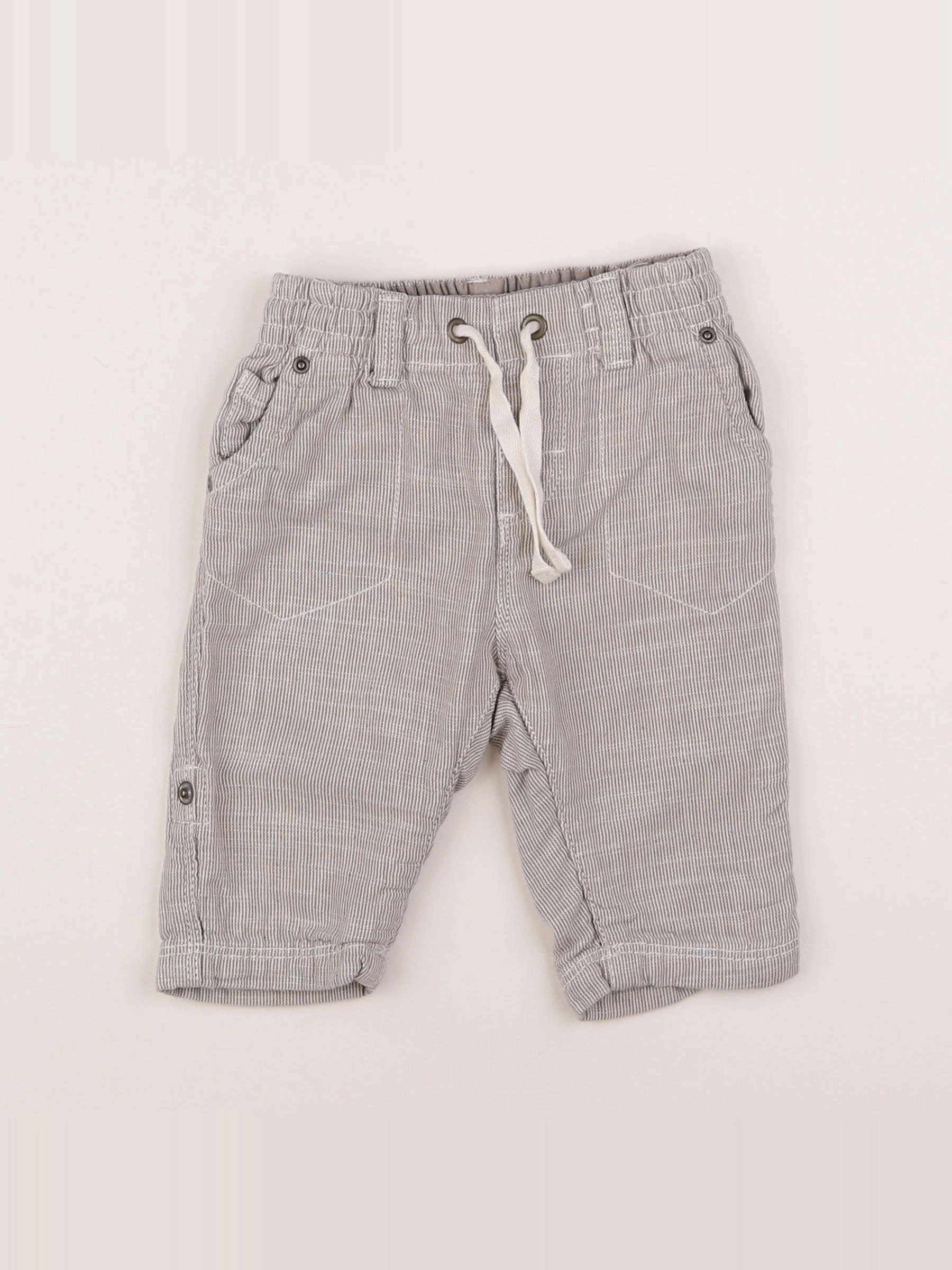 H&M - pantalon beige - 3/6 mois
