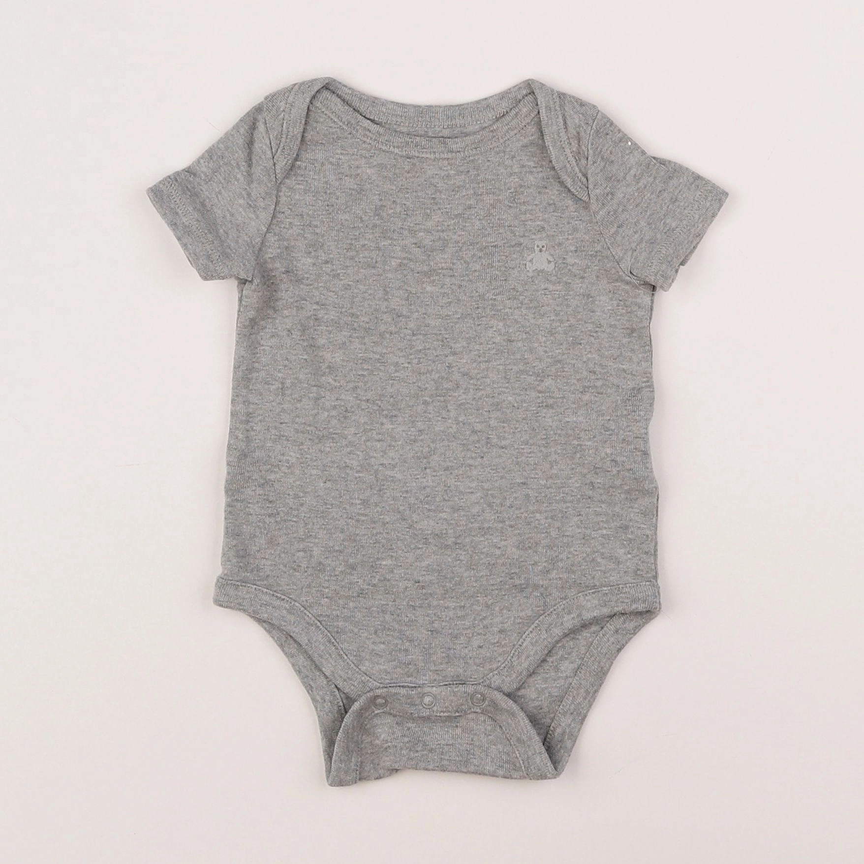 GAP - body gris - 0/3 mois