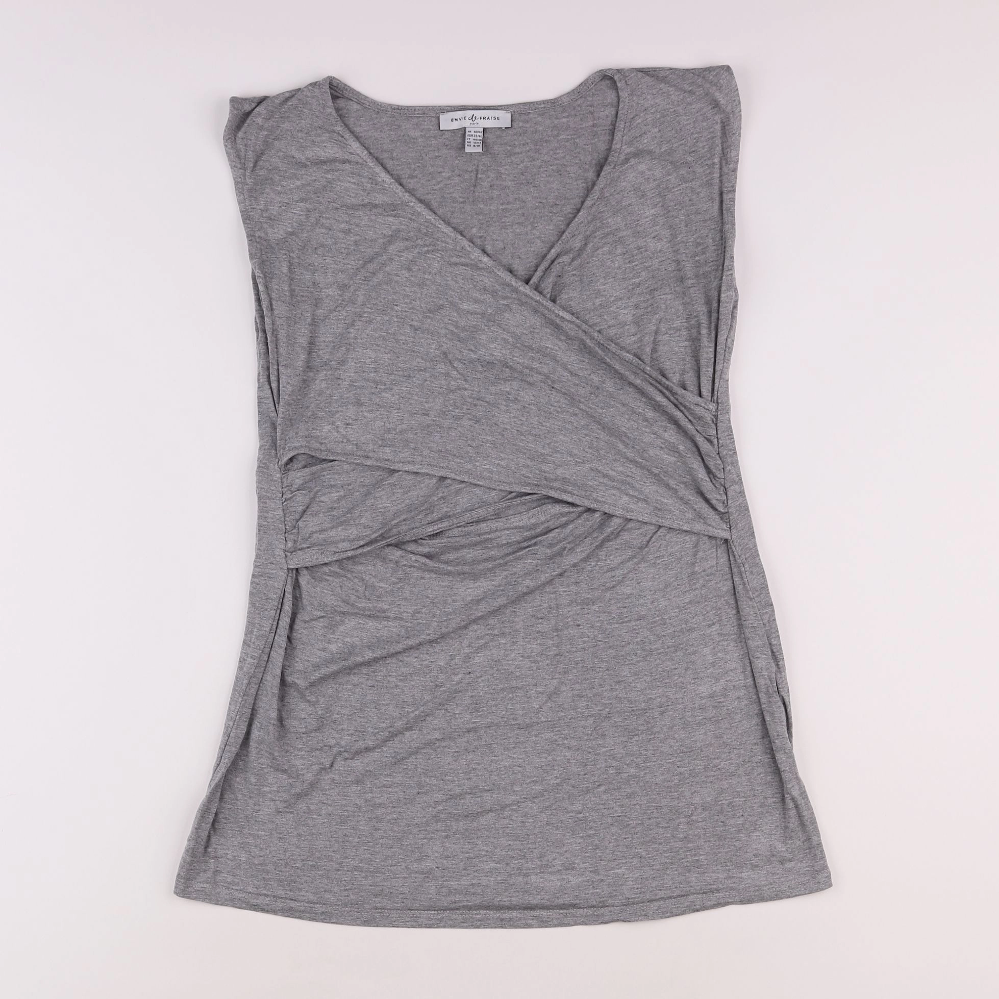 Envie de fraise - tee-shirt gris - 40 à 42