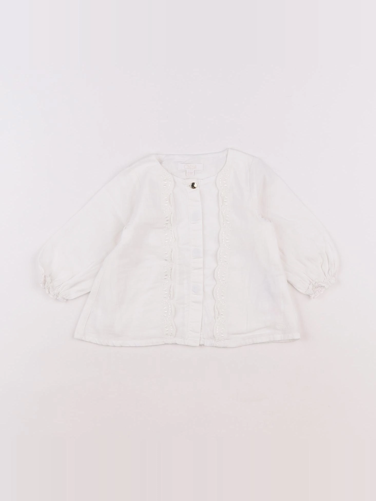 Chloé - blouse blanc - 6 mois