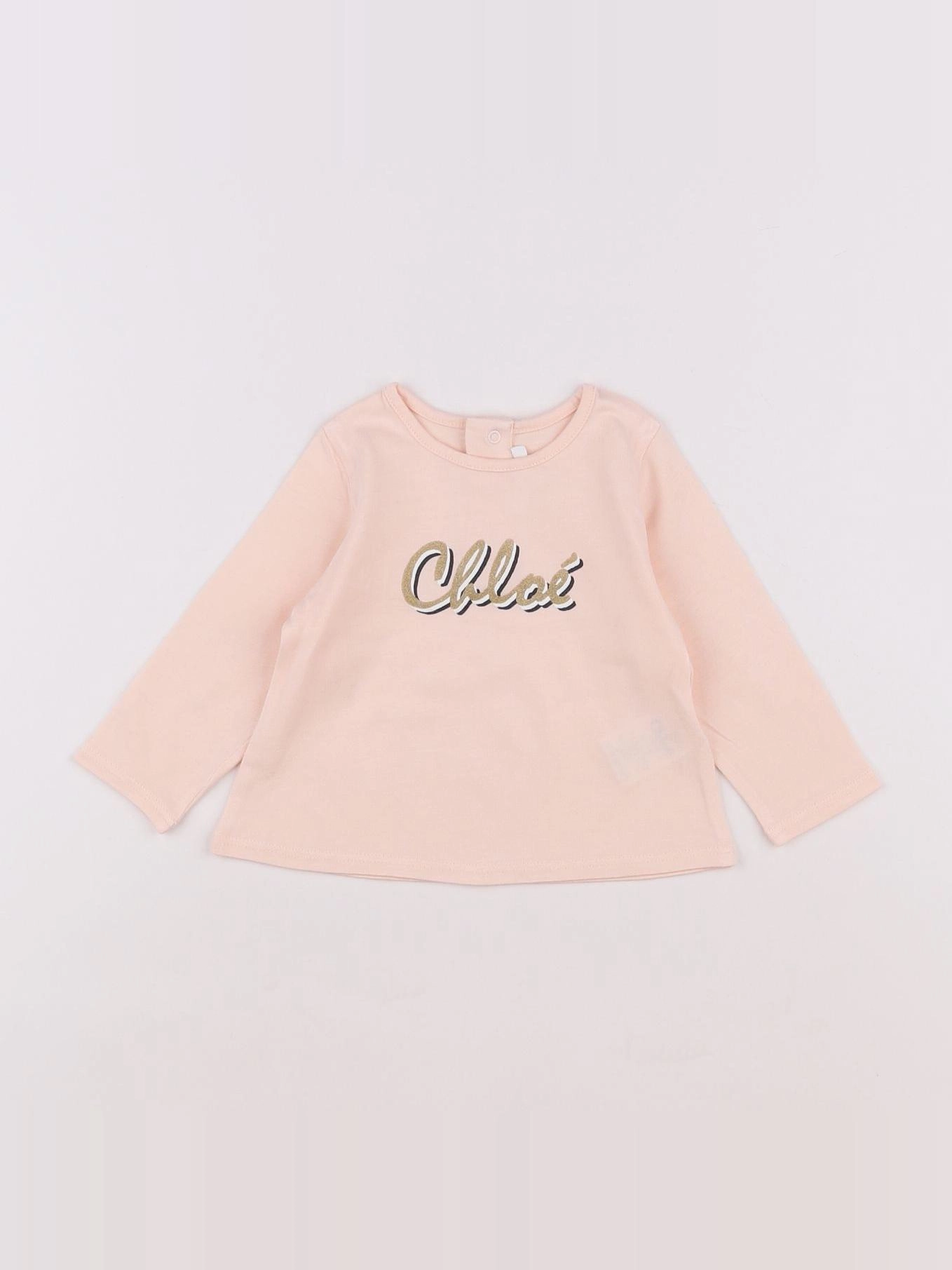 Chloé - tee-shirt rose - 6 mois