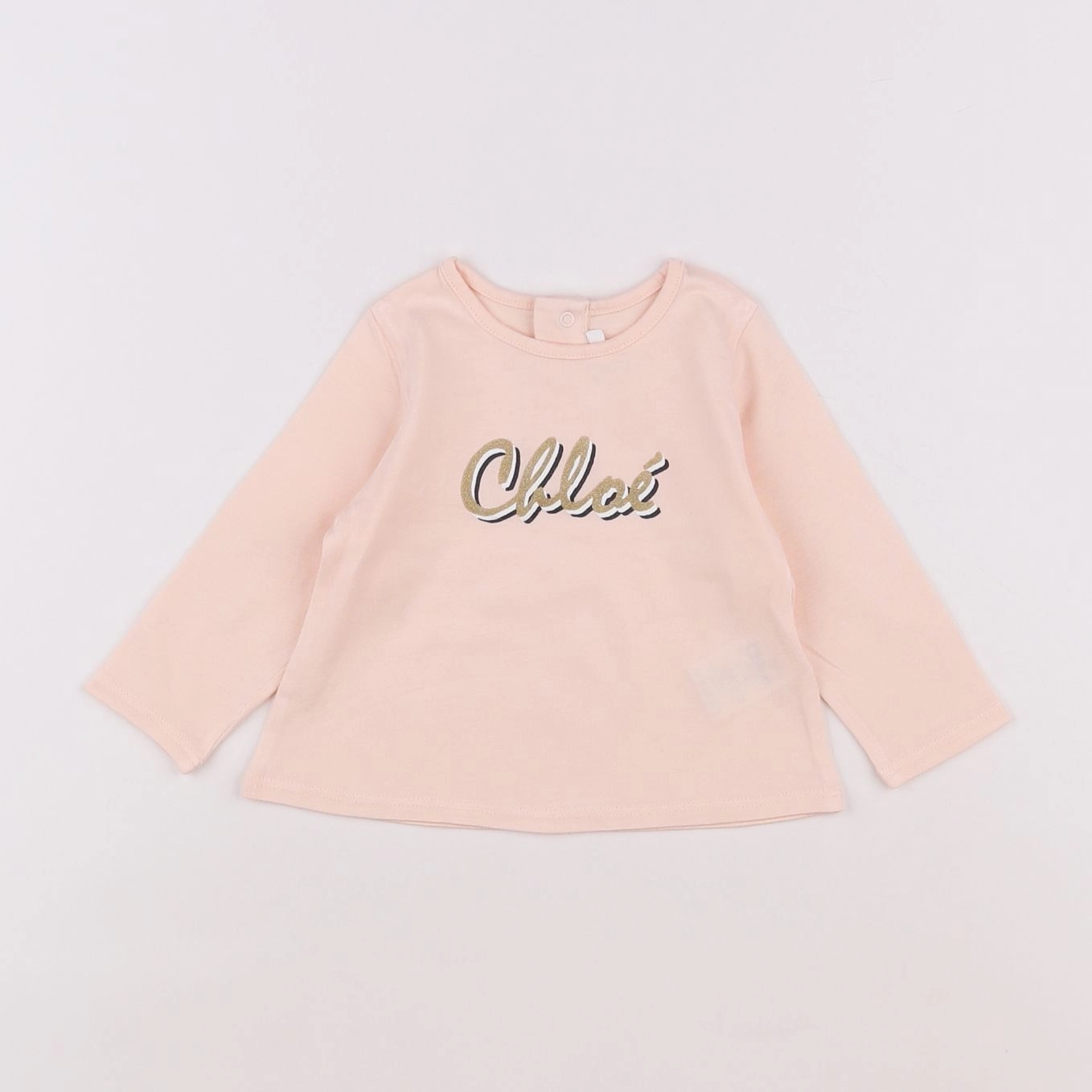 Chloé - tee-shirt rose - 6 mois