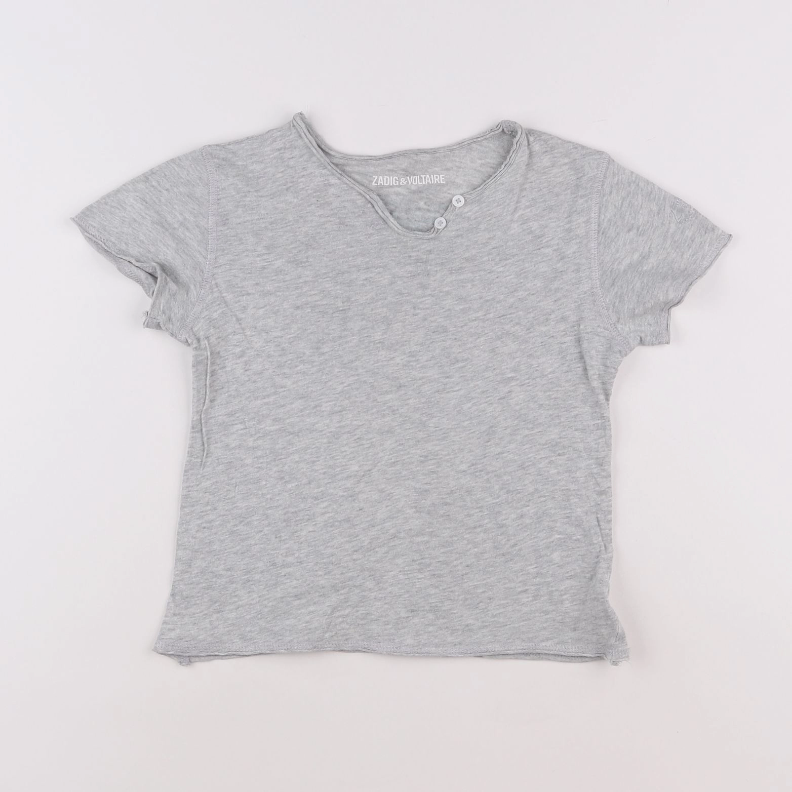 Zadig & Voltaire - tee-shirt imprimé au dos gris - 6 ans