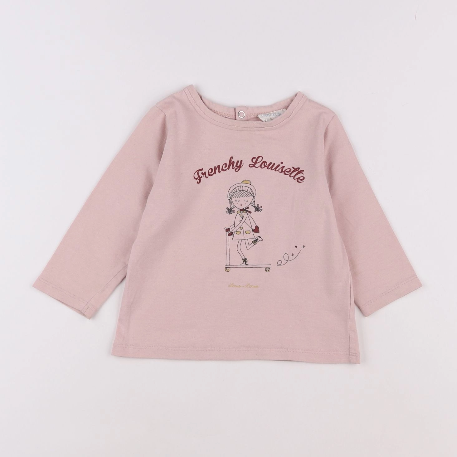 Louis Louise - tee-shirt rose - 18 mois