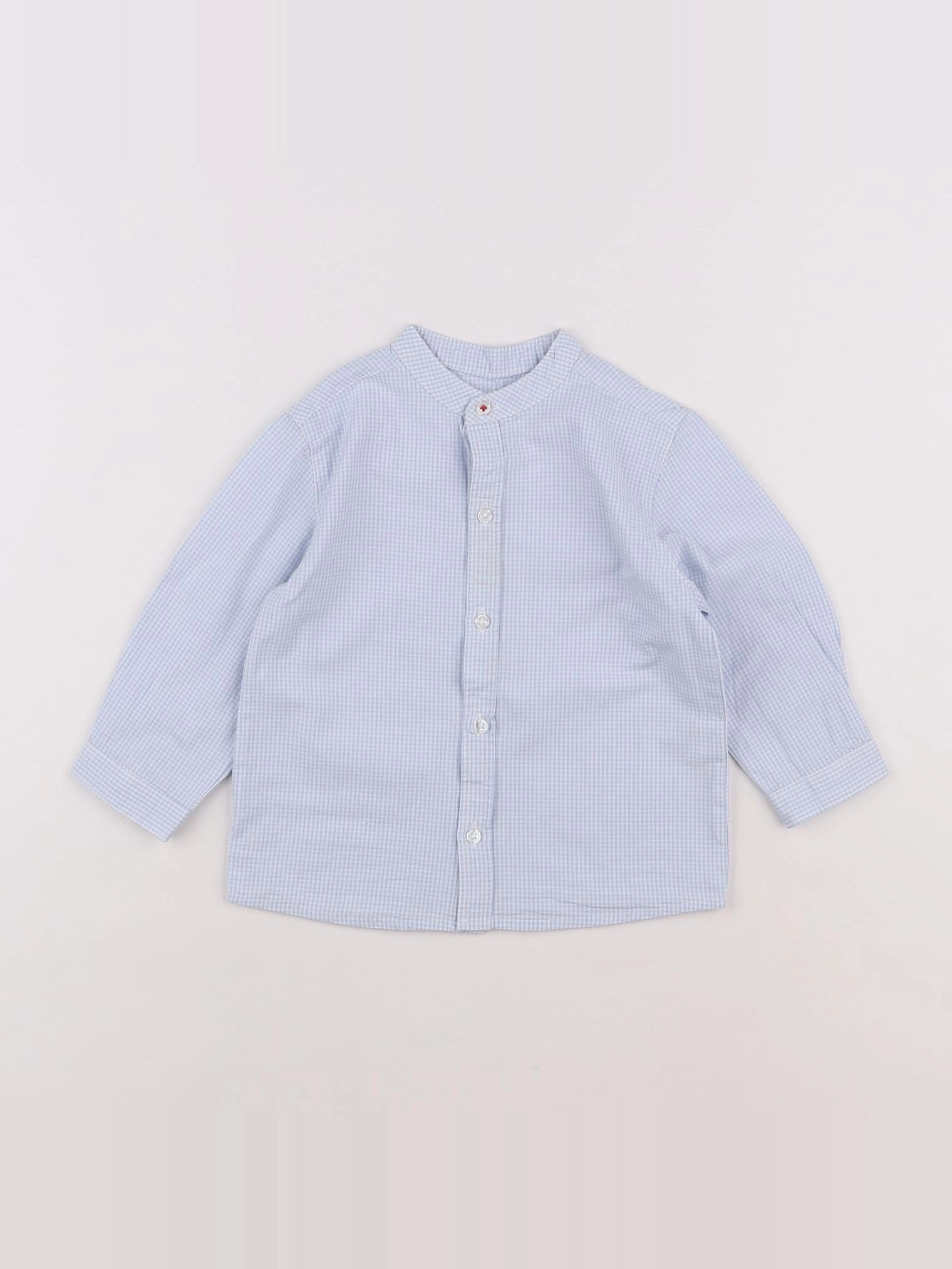 Boutchou - chemise bleu - 18 mois
