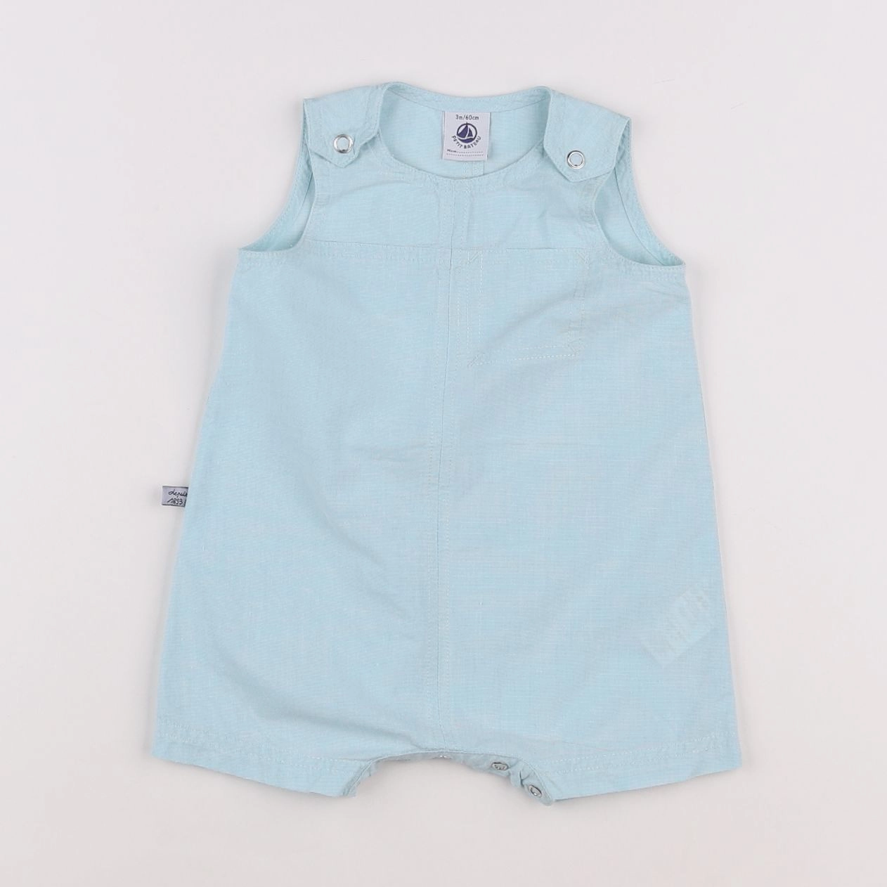 Petit Bateau - combinaison bleu - 3 mois
