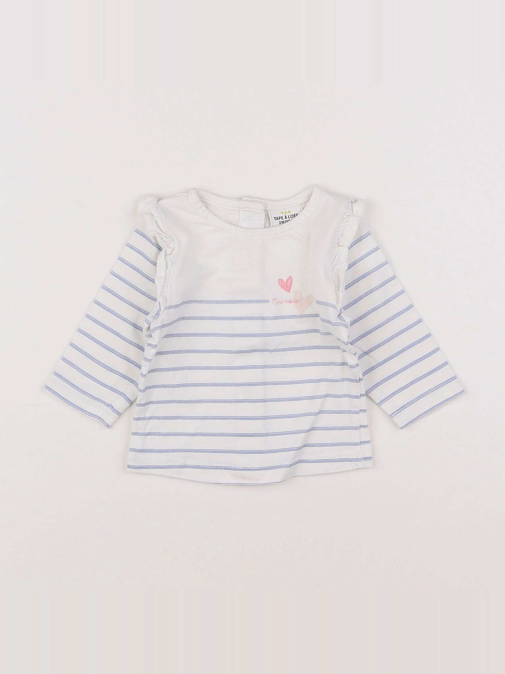 Tape à l'oeil - tee-shirt bleu - 3 mois