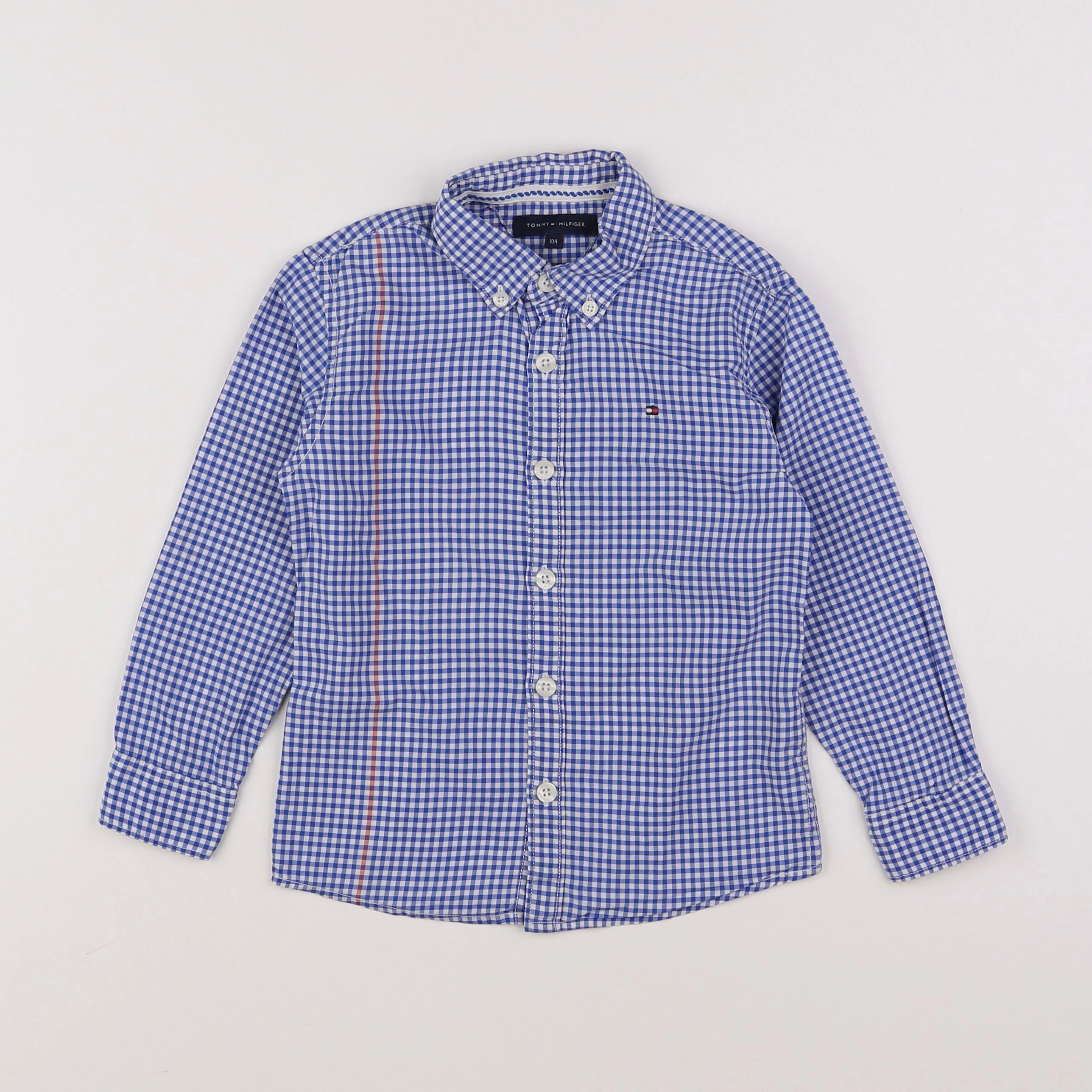 Tommy Hilfiger - chemise bleu - 4 ans