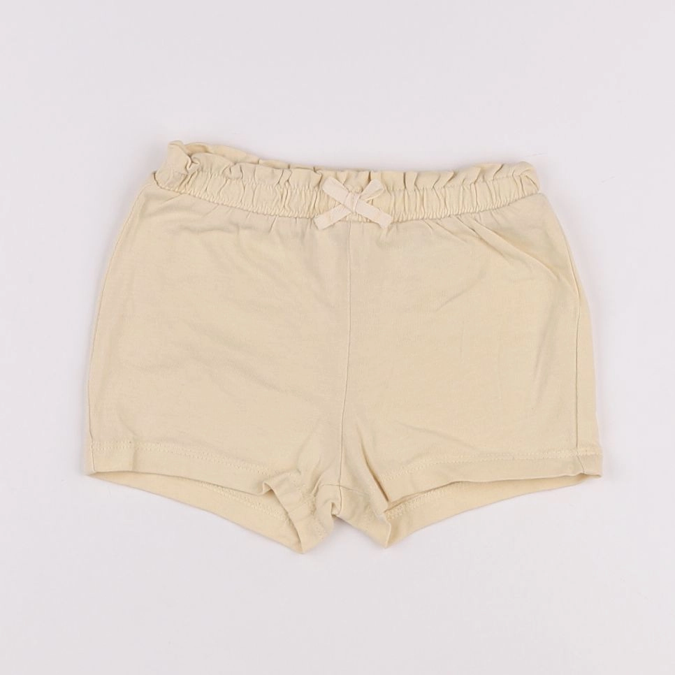 H&M - short jaune - 6/9 mois