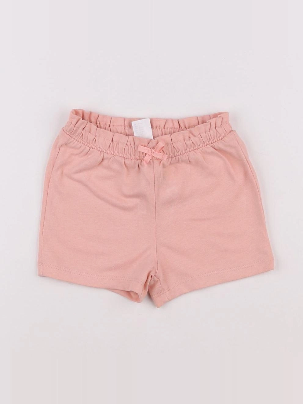 H&M - short orange - 6/9 mois