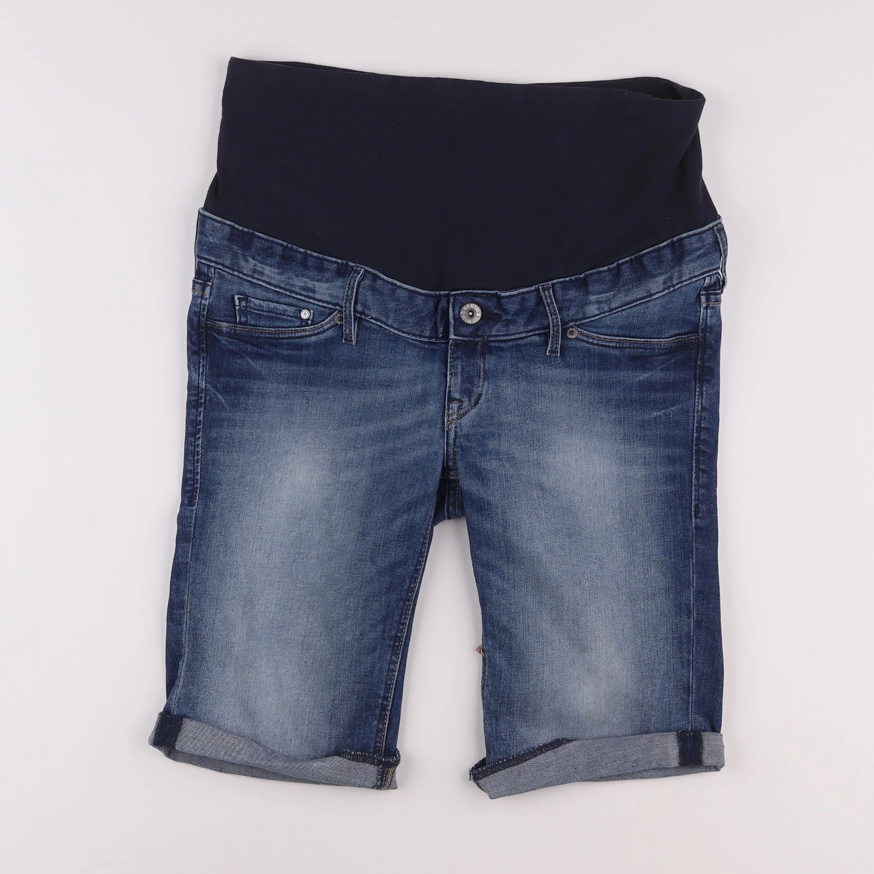 H&M - short grossesse bleu - 40