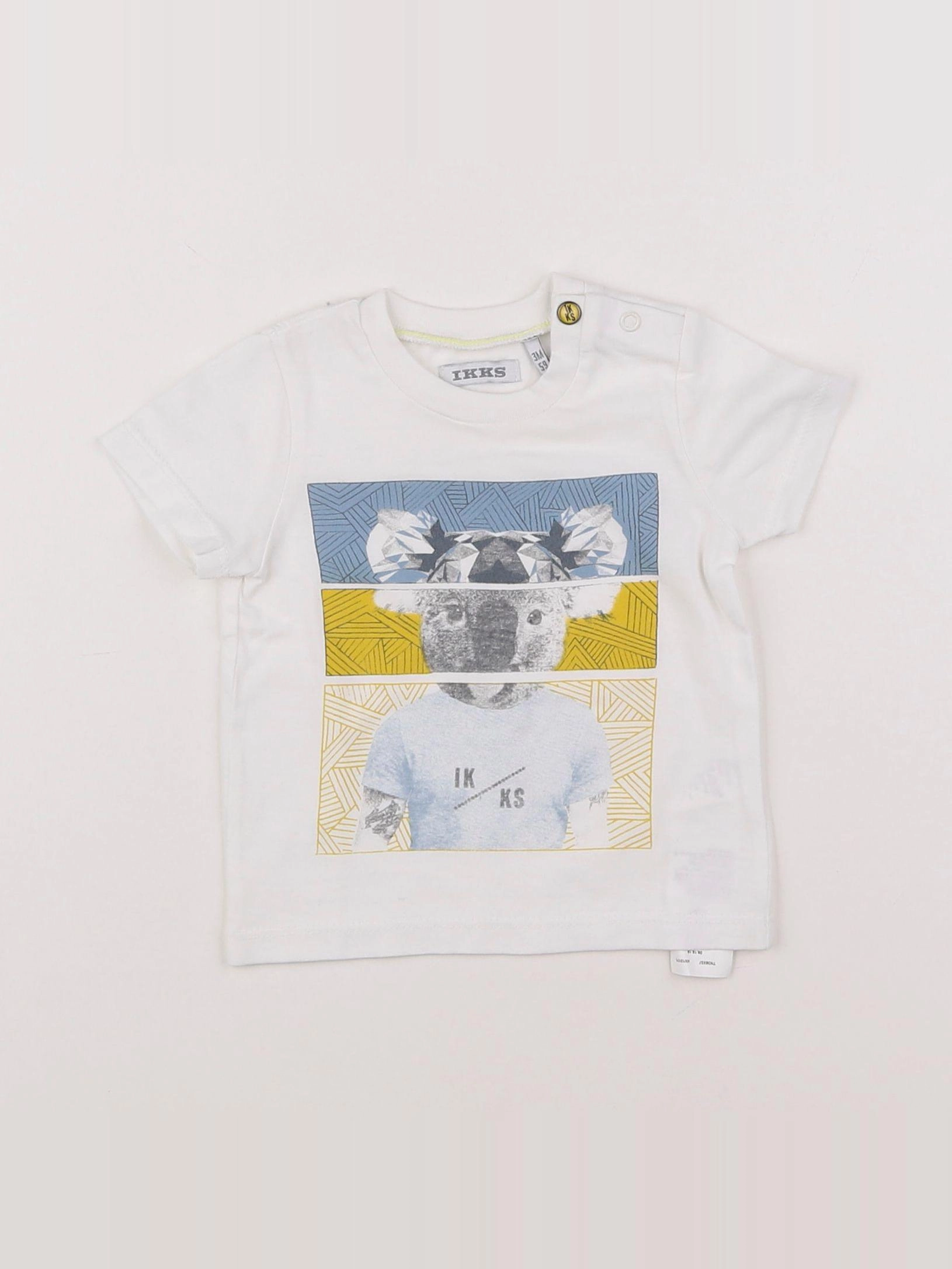 IKKS - tee-shirt blanc - 3 mois