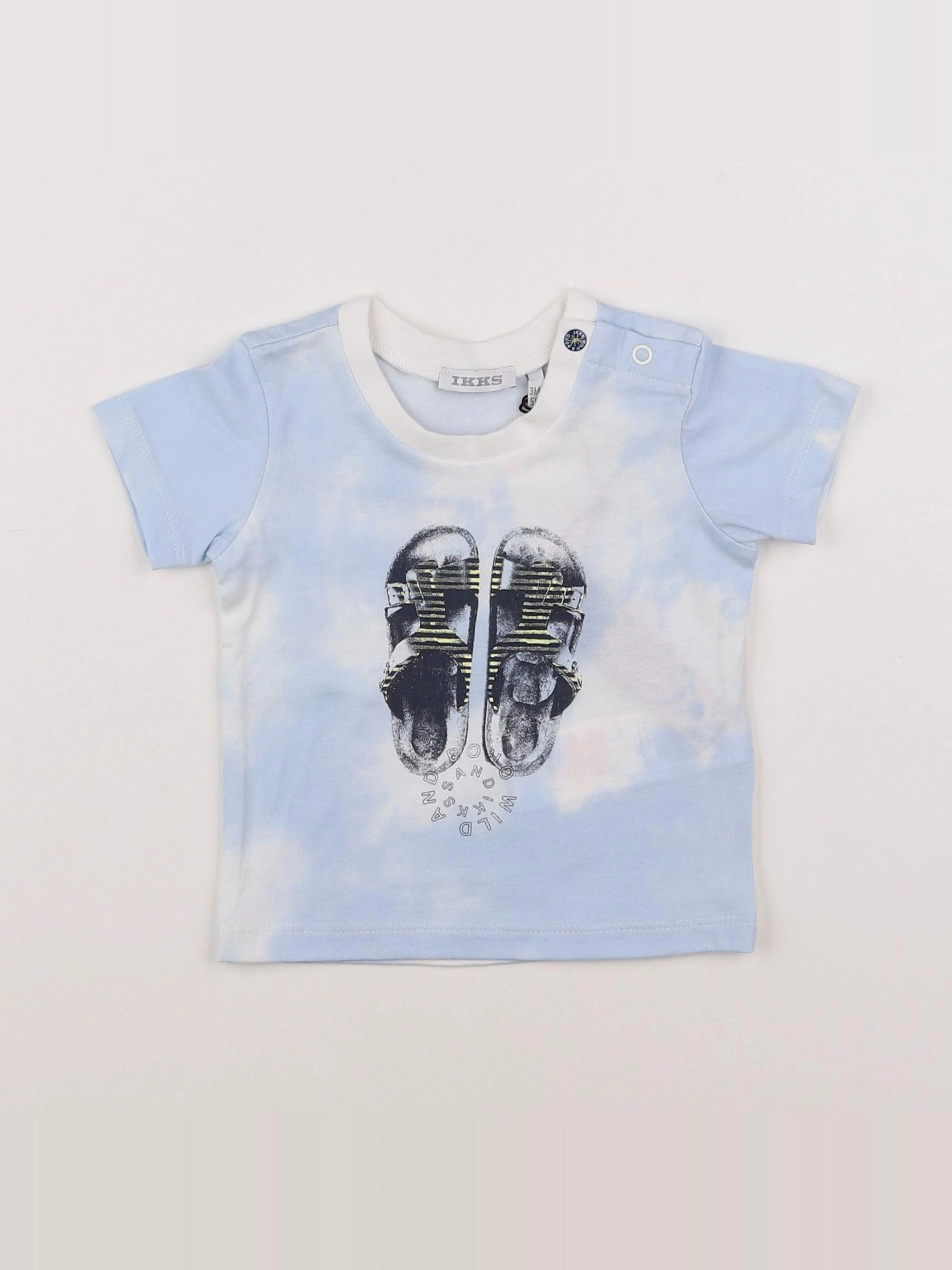 IKKS - tee-shirt bleu - 3 mois