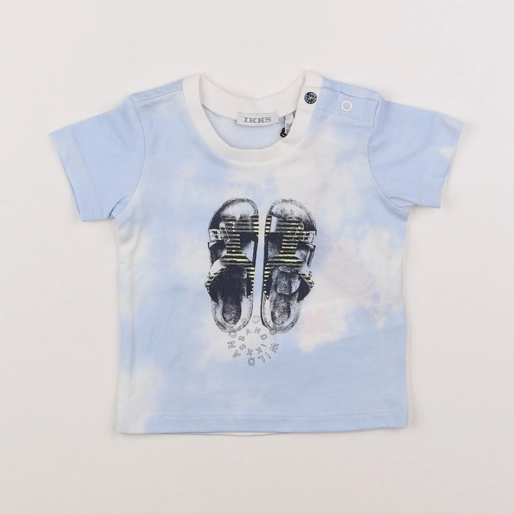 IKKS - tee-shirt bleu - 3 mois