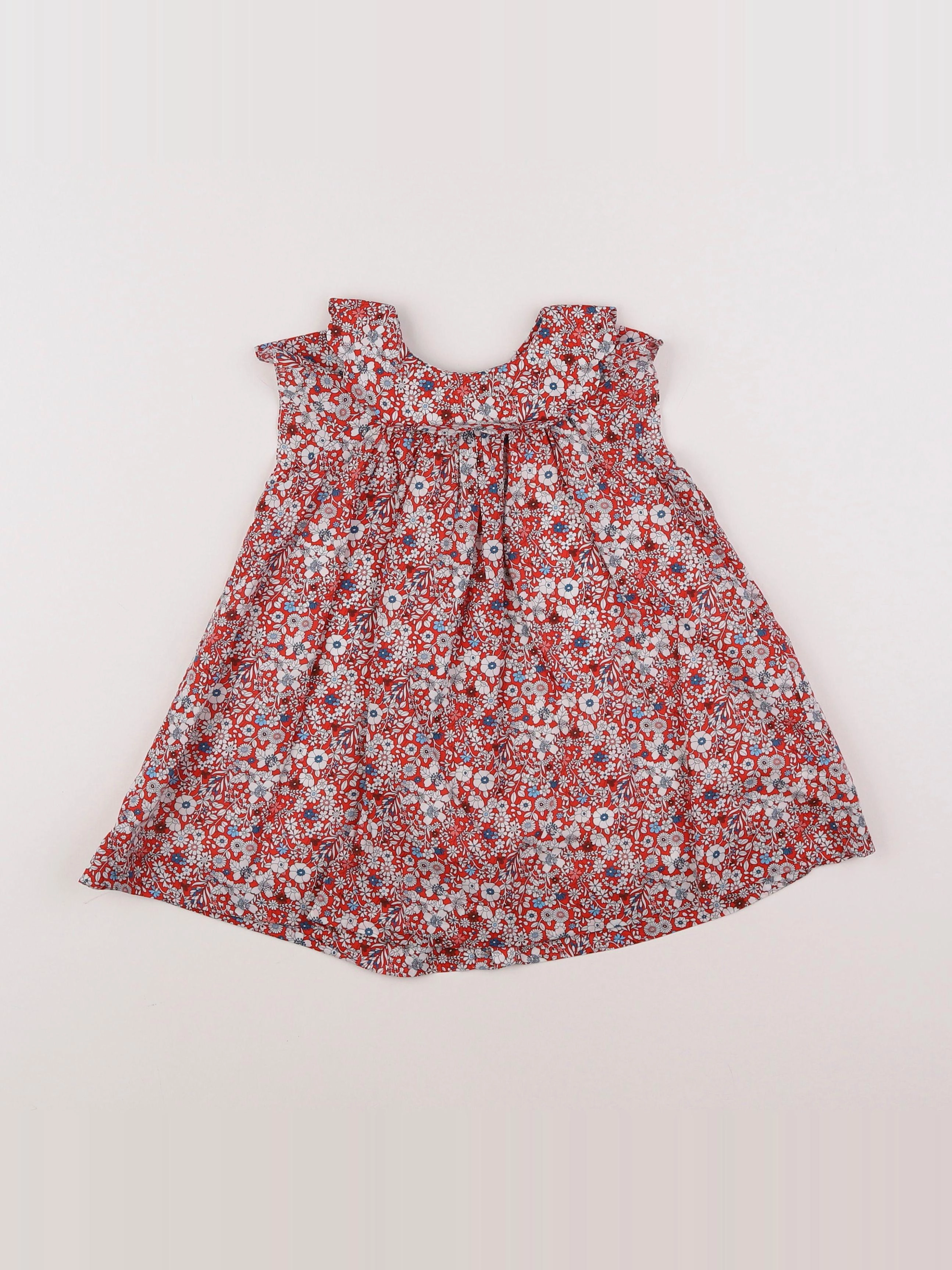 Jacadi - robe liberty rouge - 18 mois