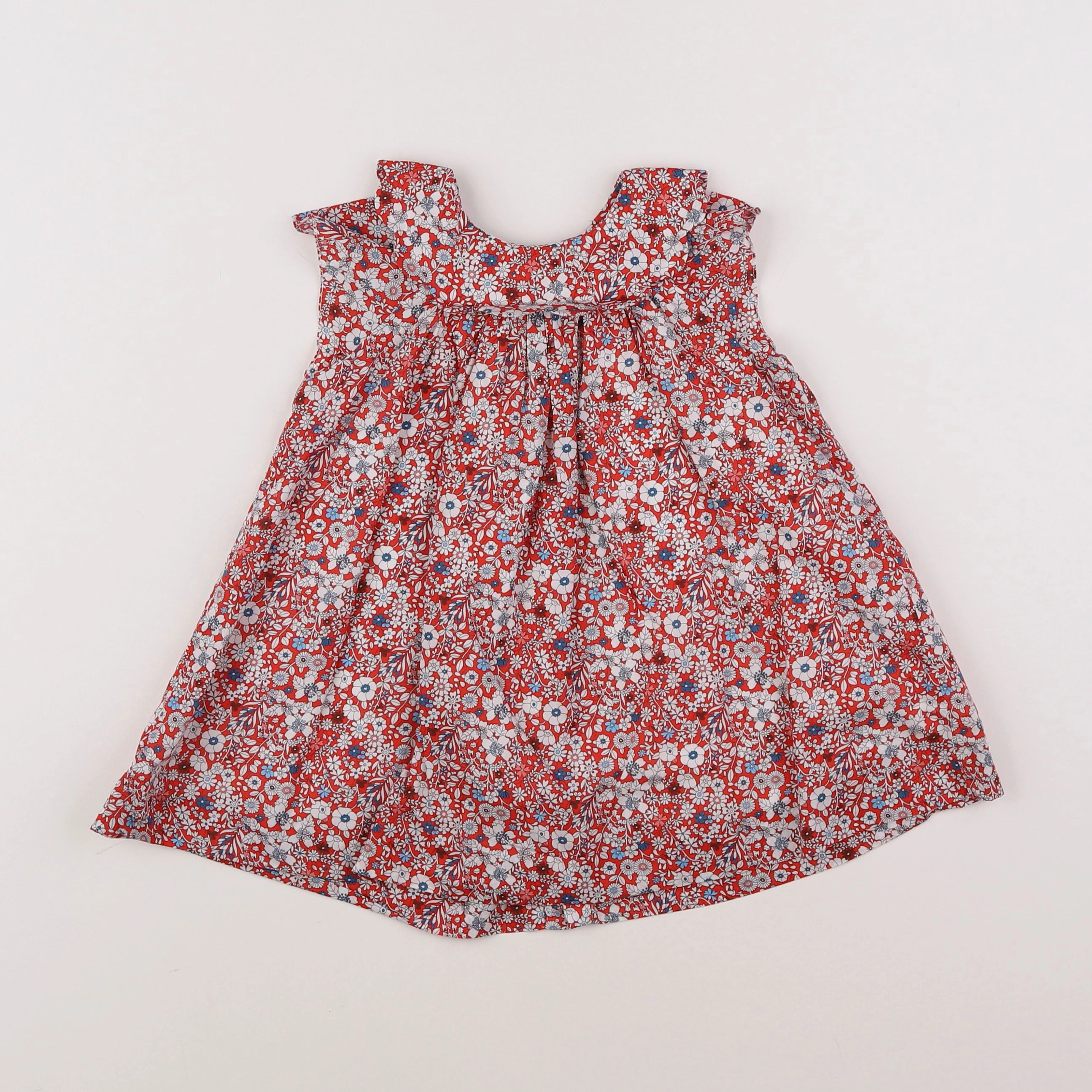 Jacadi - robe liberty rouge - 18 mois