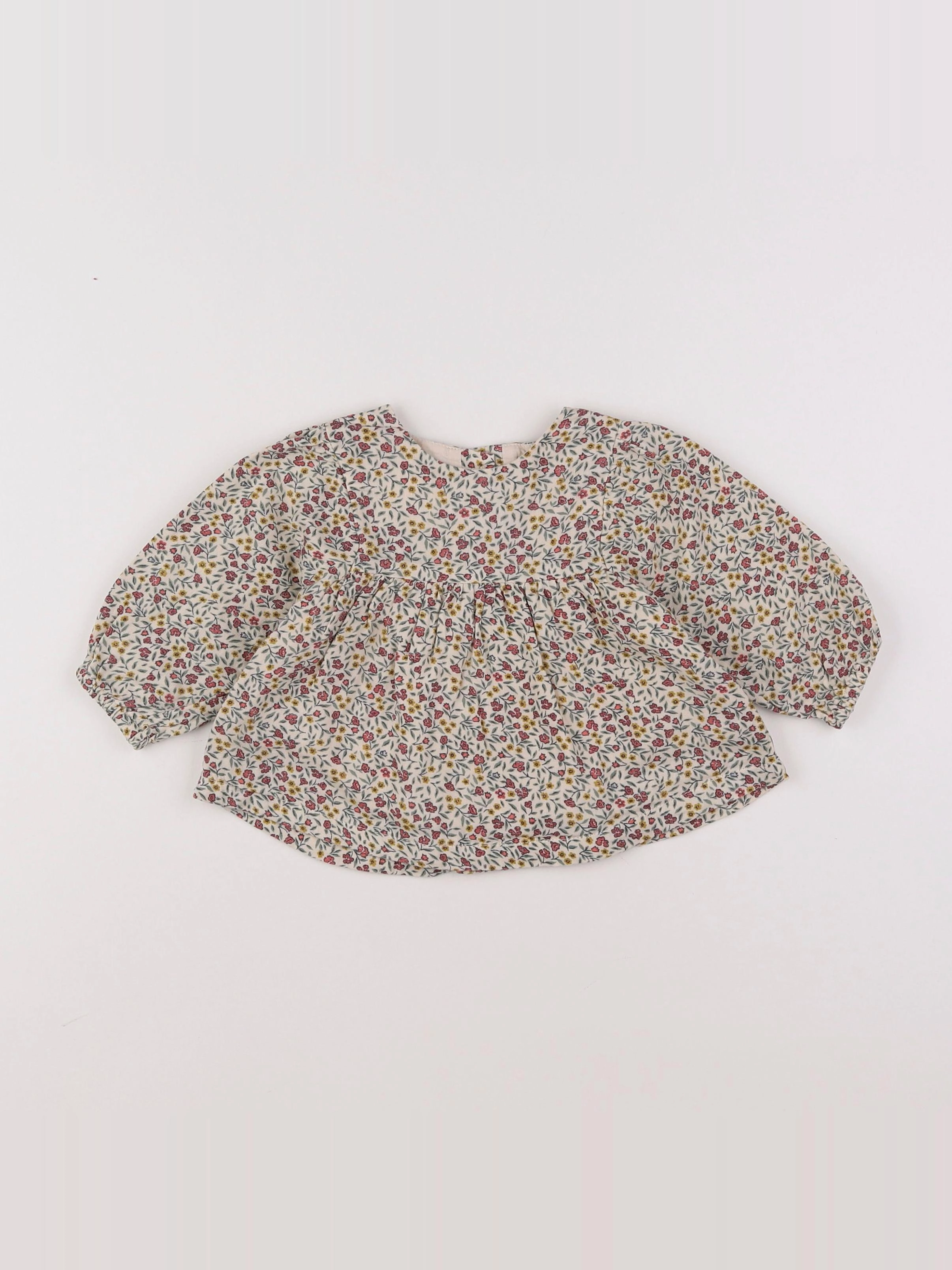 Vertbaudet - blouse jaune - 6 mois