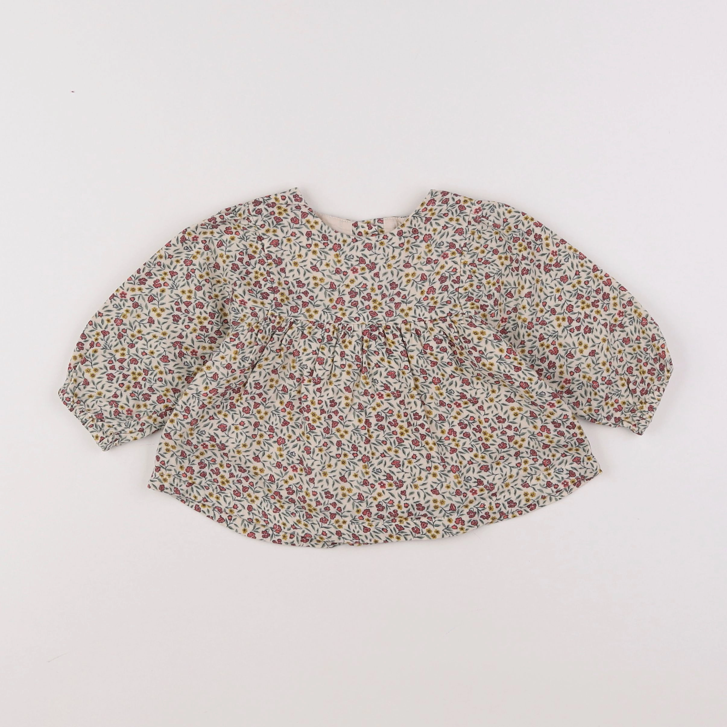 Vertbaudet - blouse jaune - 6 mois