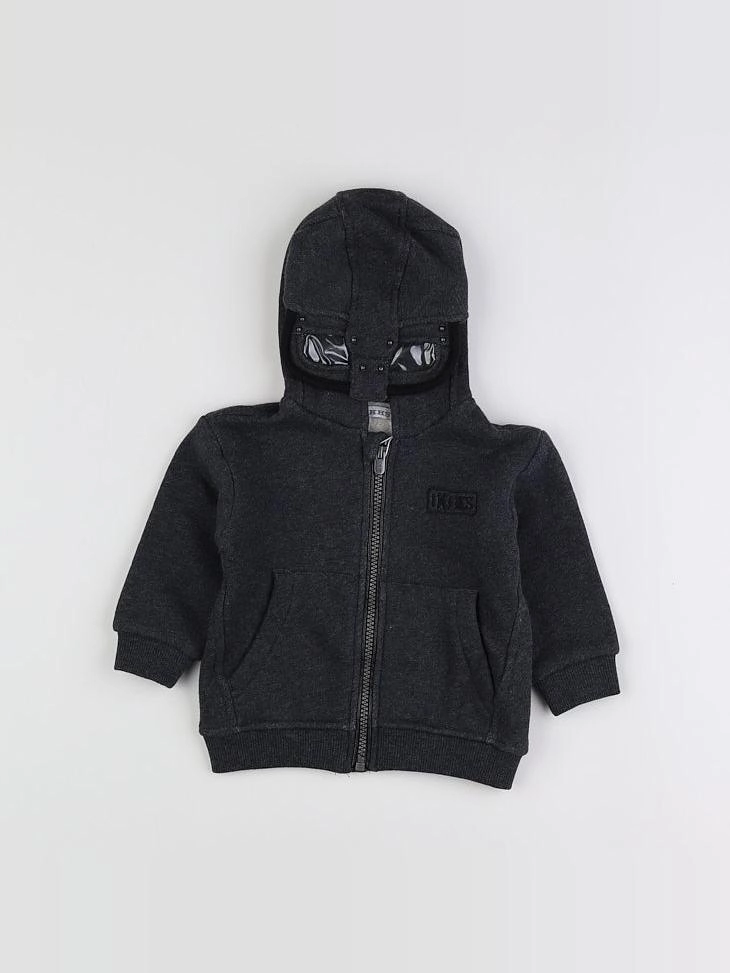 IKKS - sweat gris - 12 mois