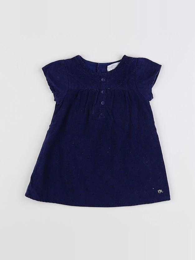 Cadet Rousselle - robe bleu - 12 mois