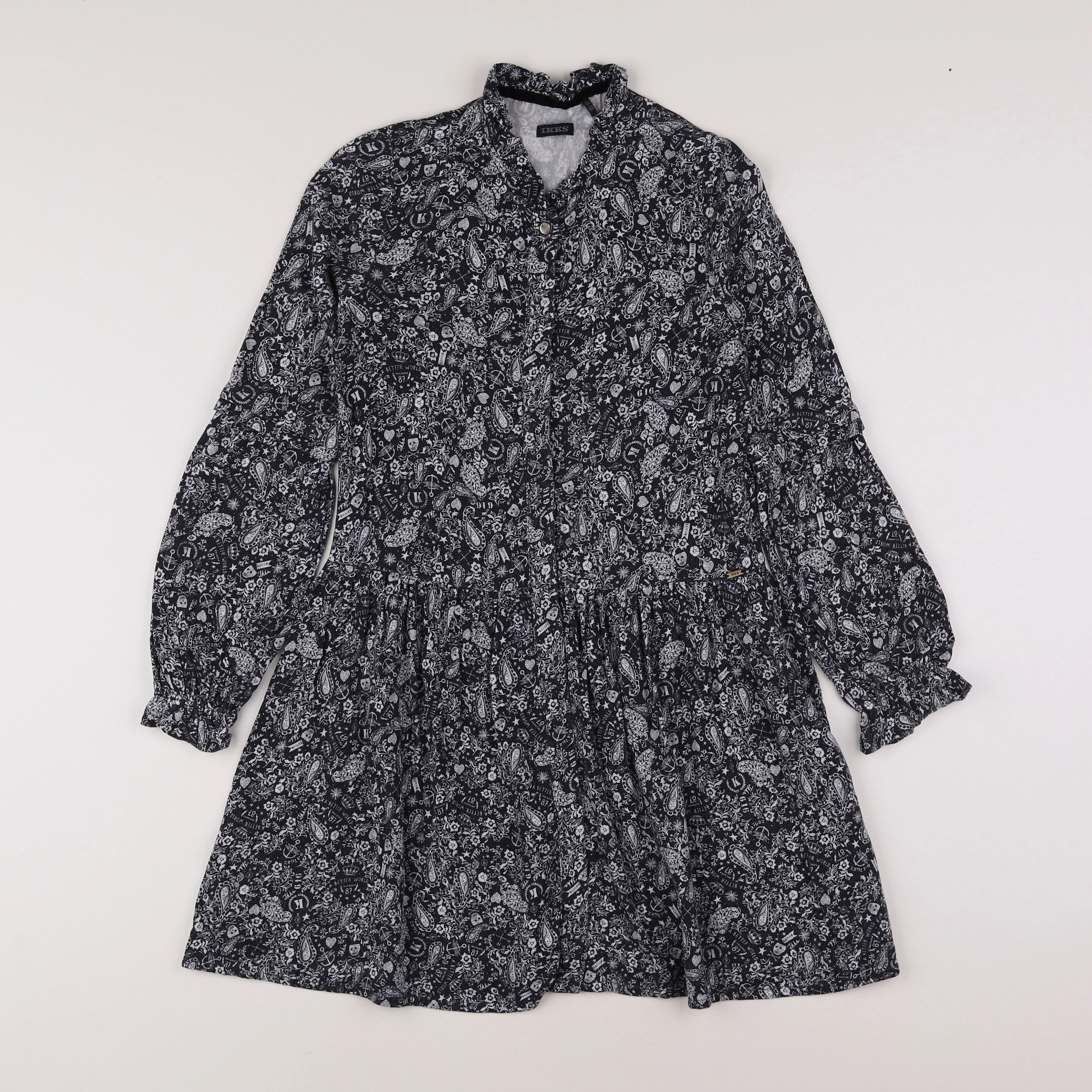 IKKS - robe noir - 10 ans